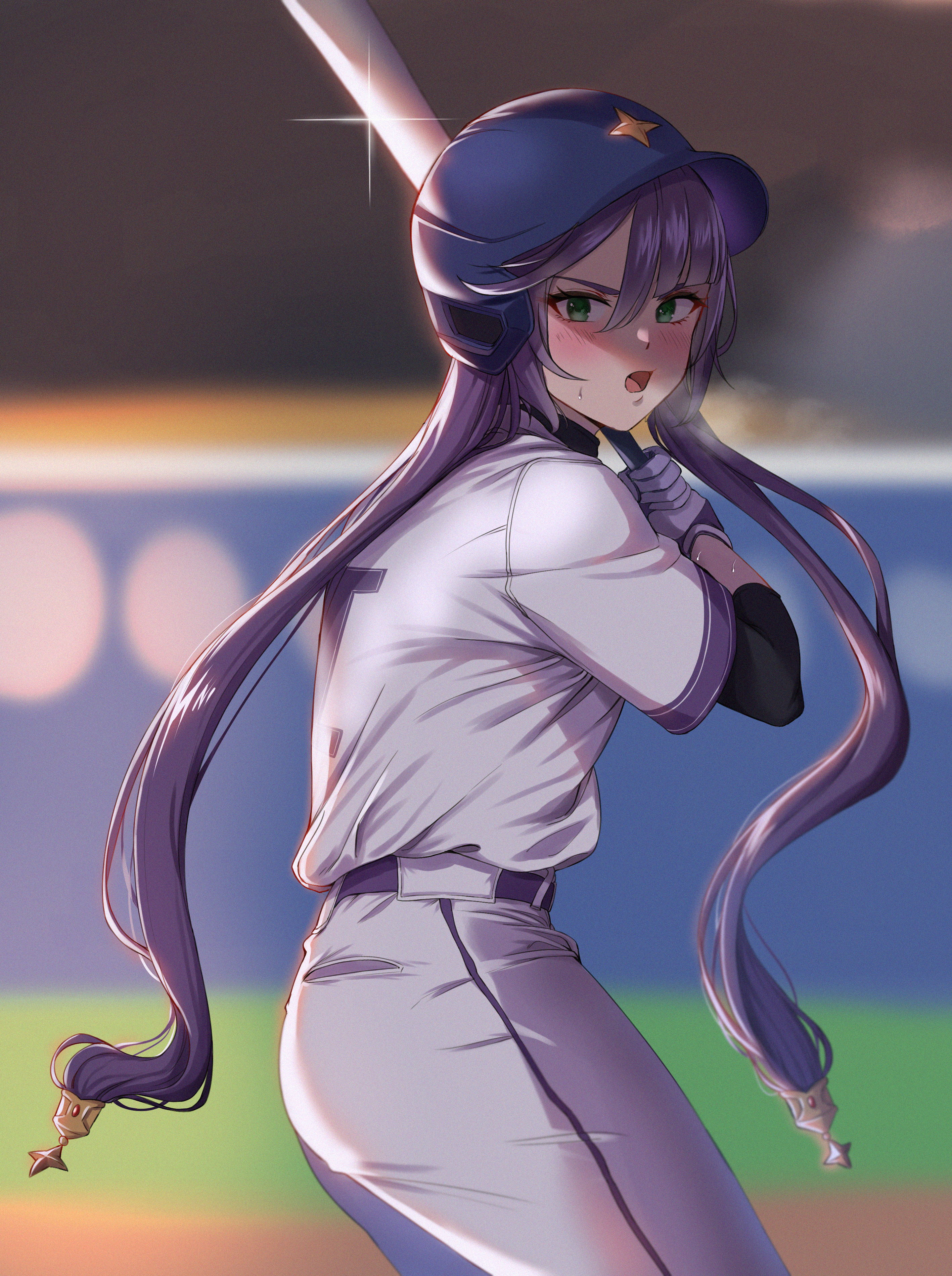 baseball genshin_impact mona_megistus ryudraw uniform