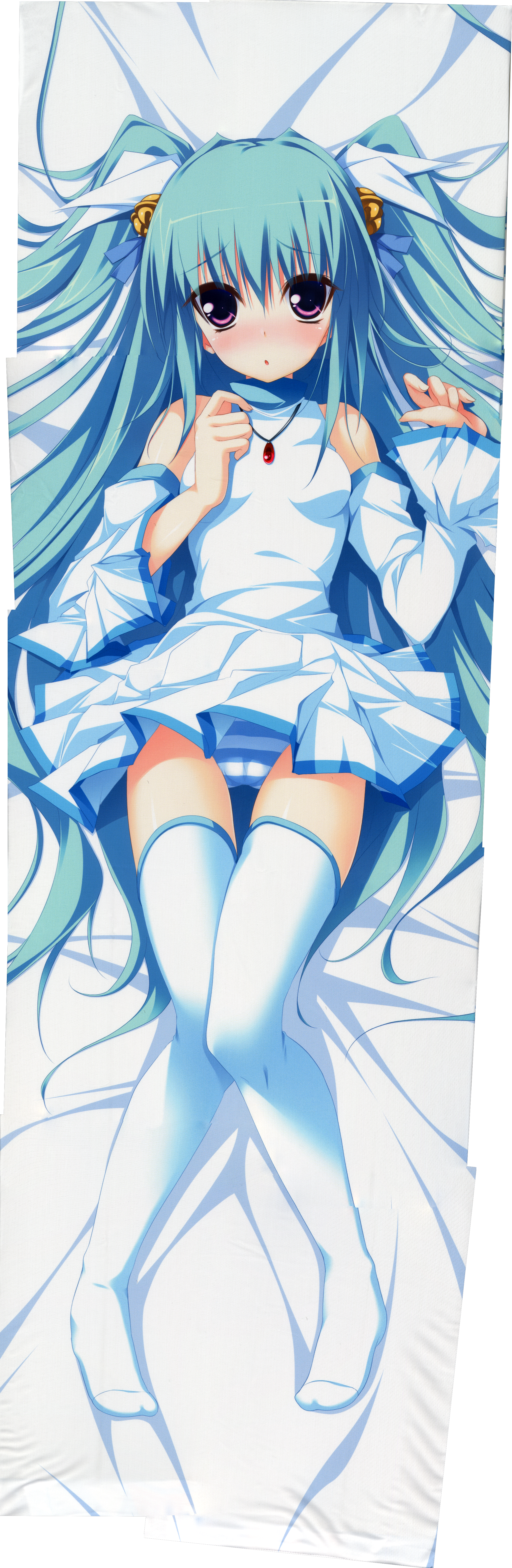 alcot dakimakura hisatake kouchuusen_ezekiel osananajimi_wa_daitouryou pantsu shimapan thighhighs