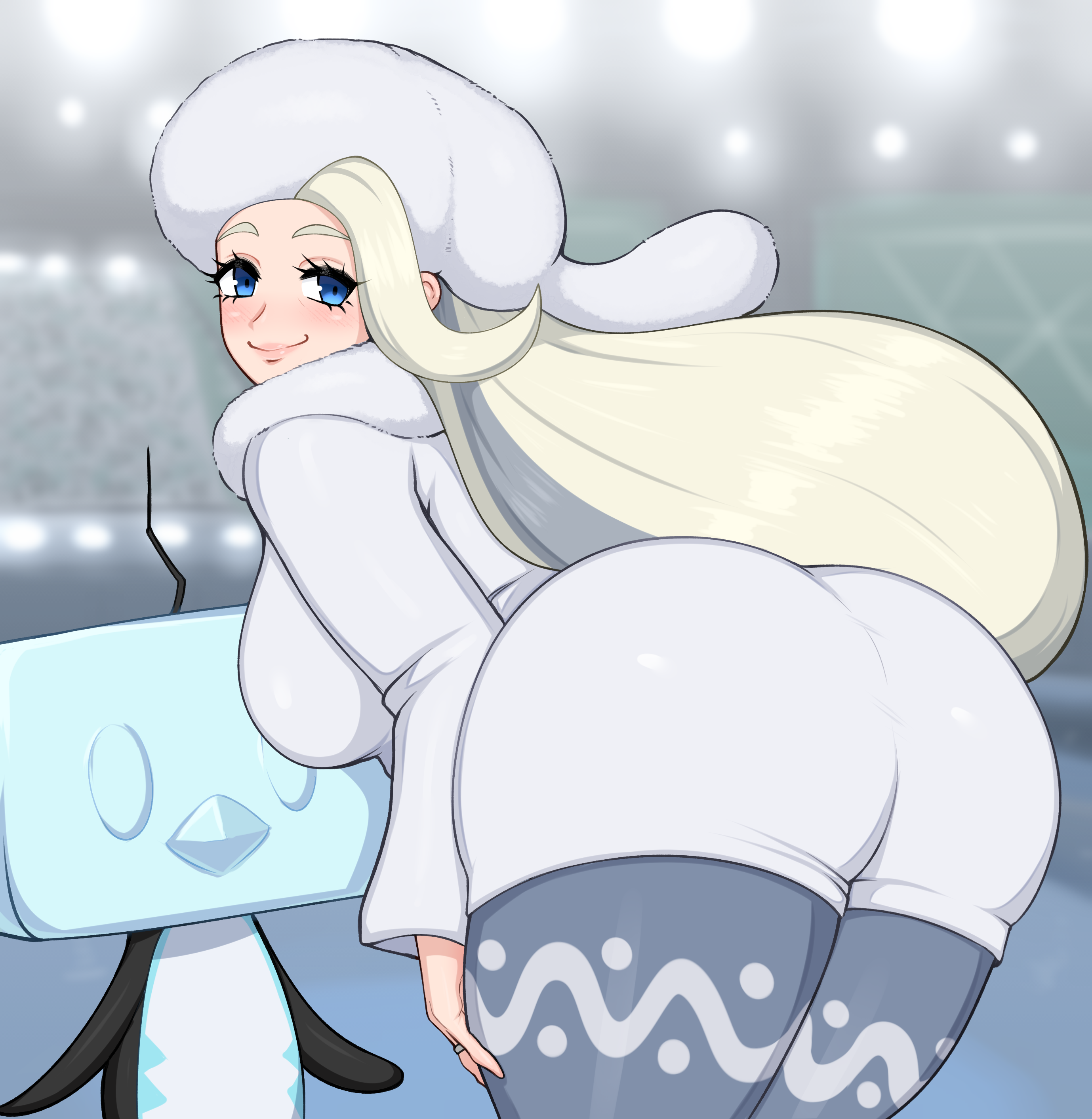 afrobull ass eiscue melon_(pokemon) pantyhose pokemon pokemon_swsh