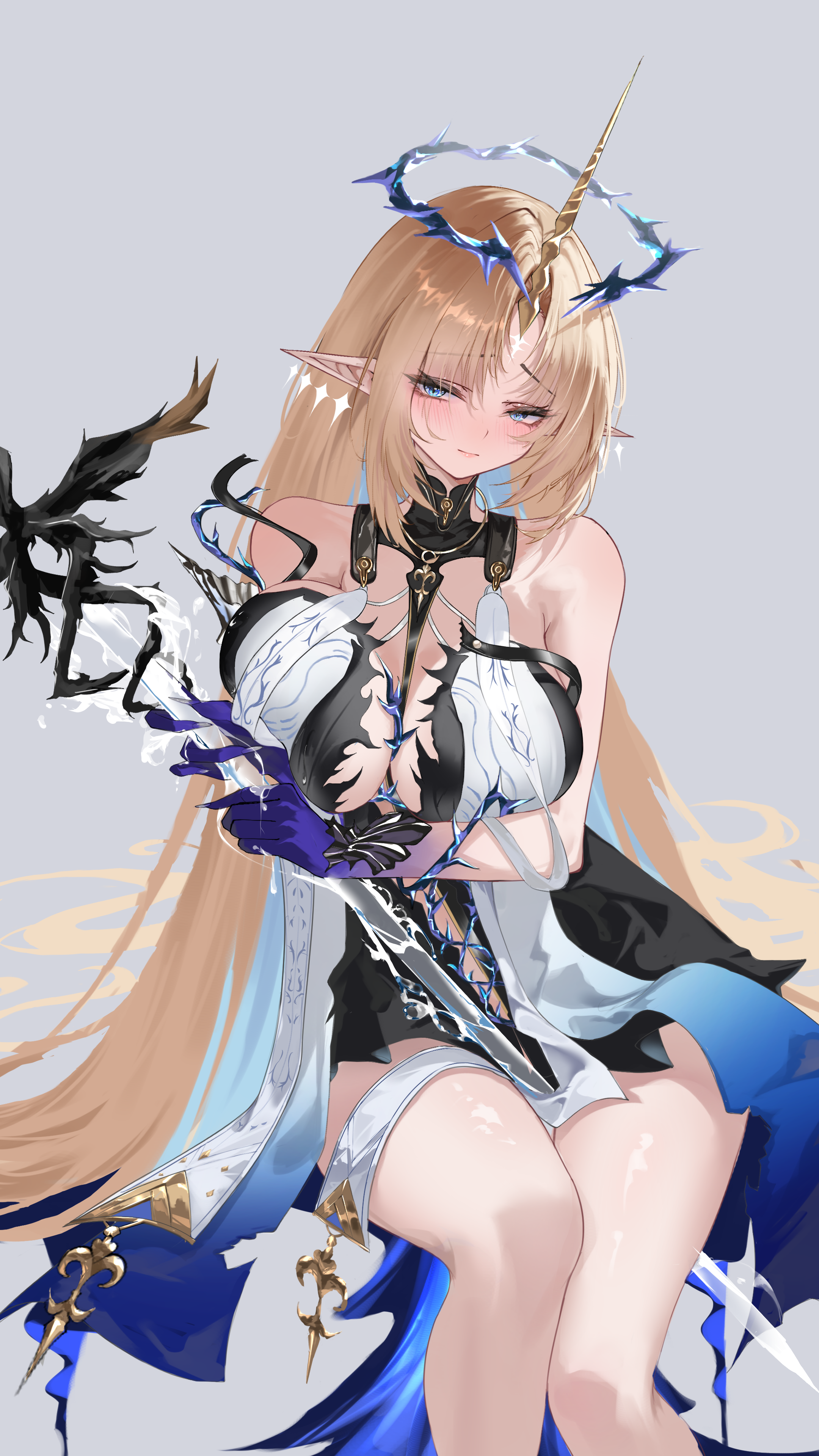 fleurdelys horns no_bra pointy_ears user_vnea4558 wuthering_waves