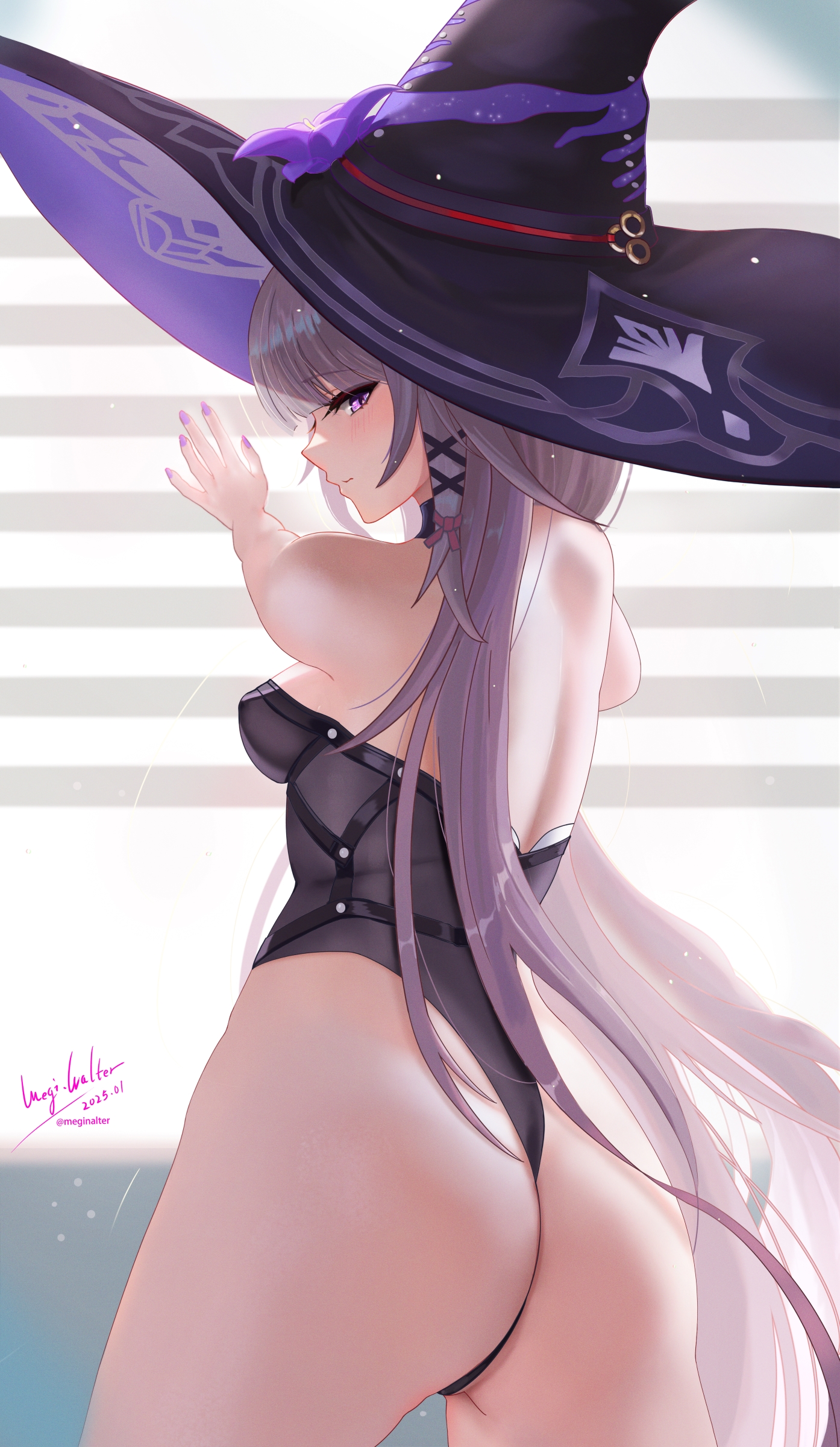 ass herta honkai:_star_rail leotard megi.nalter no_bra witch