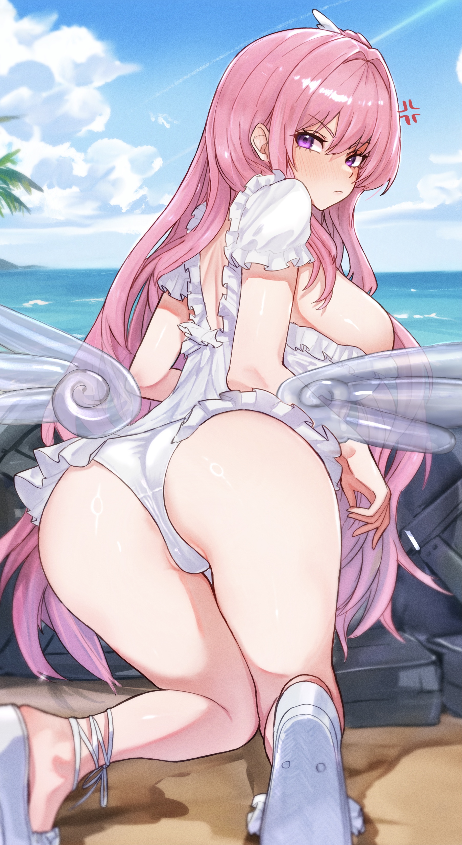 ass dorothy_(nikke) goddess_of_victory:_nikke kunimoto_rikuya pantsu swimsuits thong wings