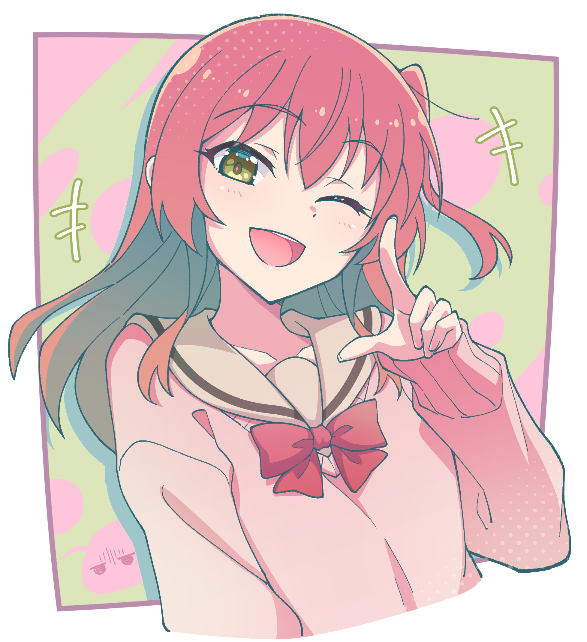 bocchi_the_rock! e20 kita_ikuyo seifuku sweater