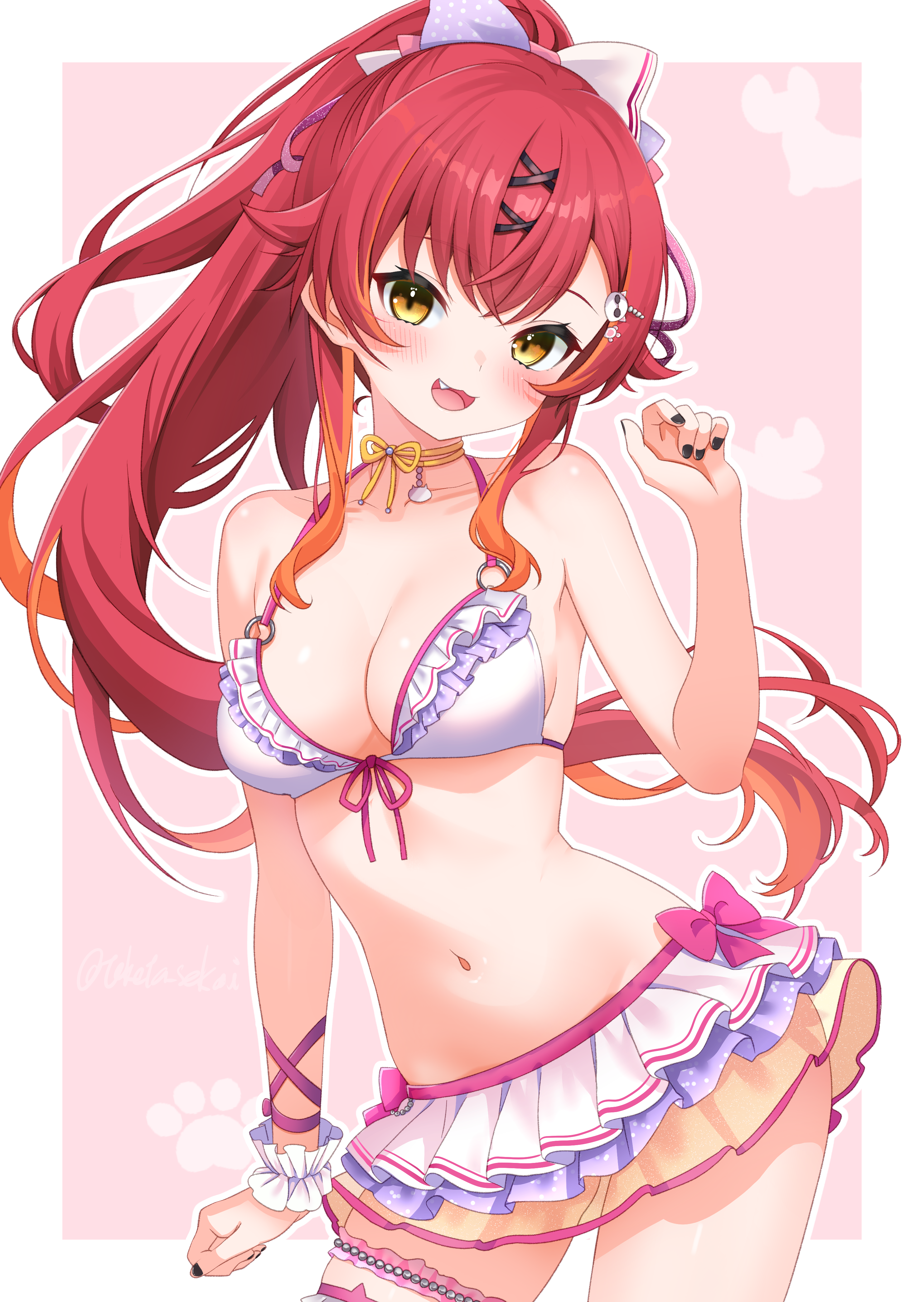 bikini garter nekota_tsuna see_through swimsuits toketa-sekai vspo!