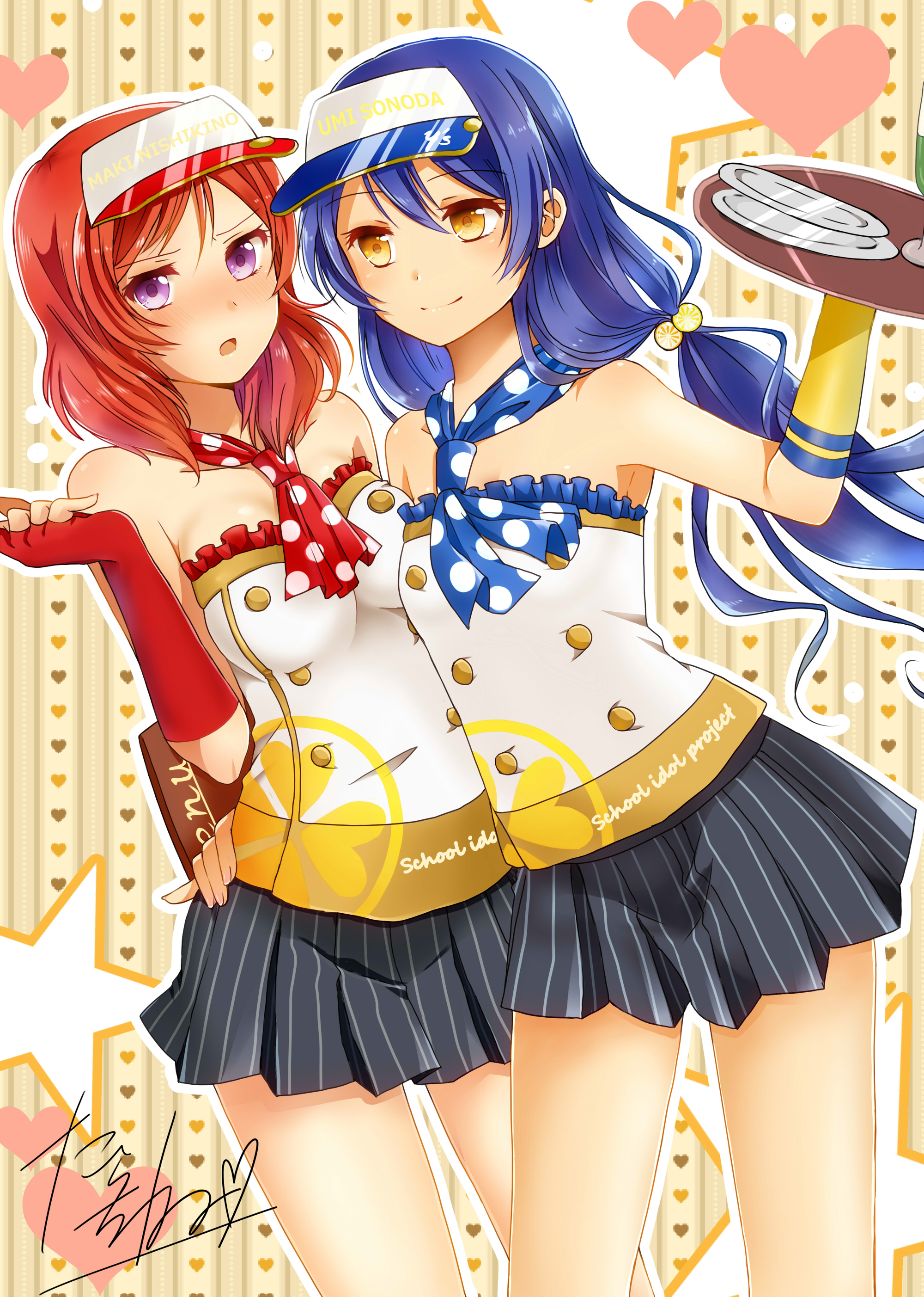 love_live! nishikino_maki sonoda_umi tarachine