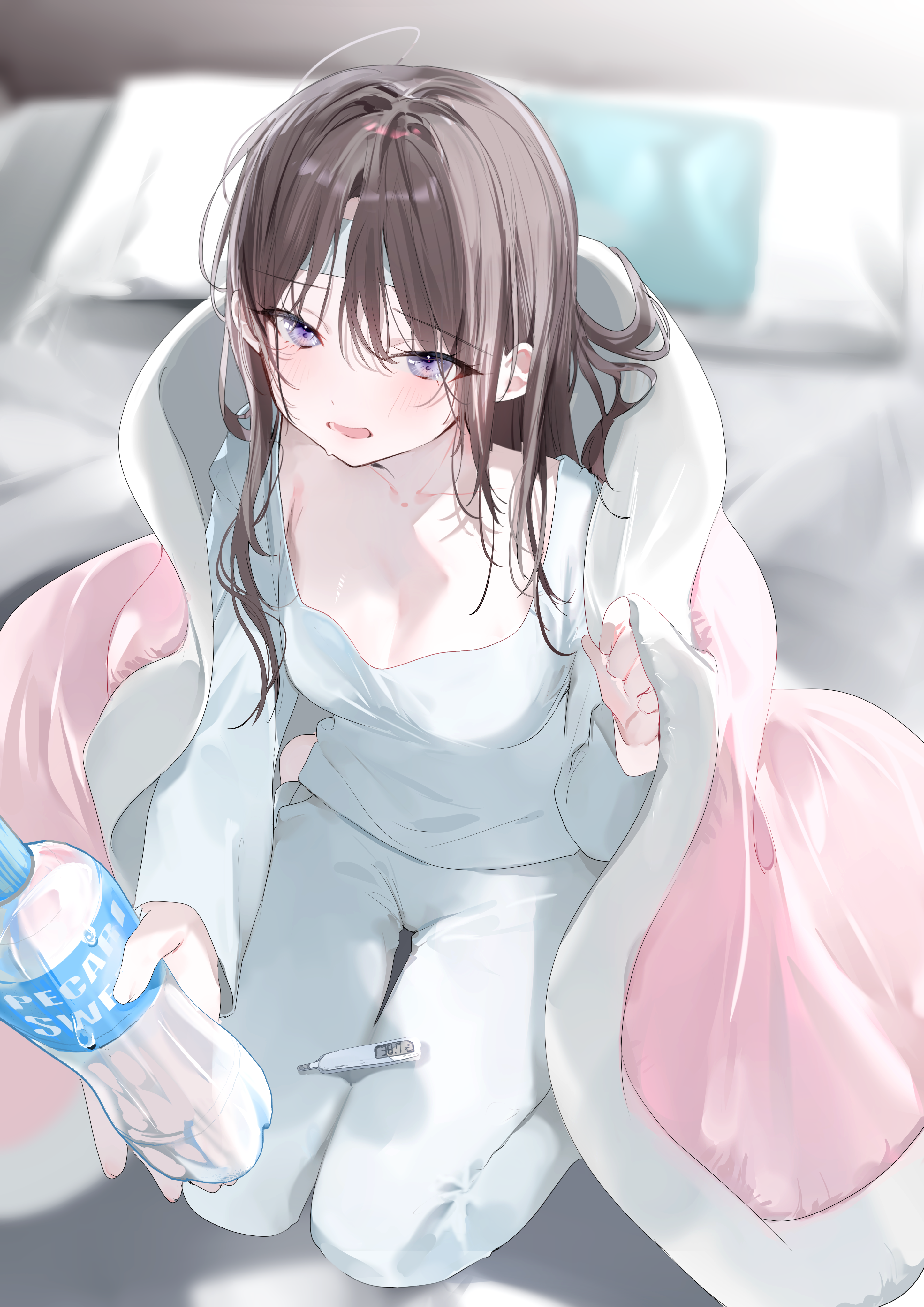 miwano_ragu no_bra pajama sheets