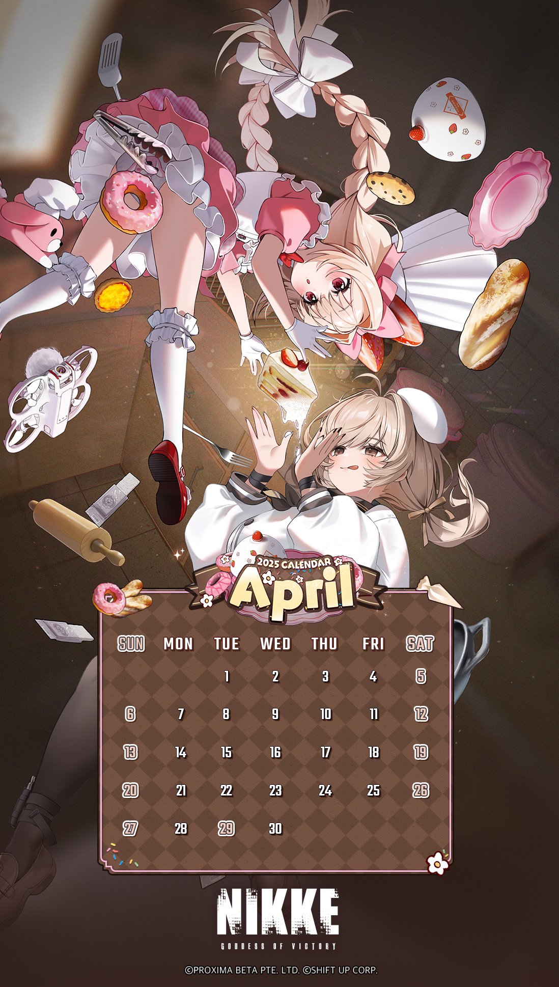 bready calendar crust goddess_of_victory:_nikke loli pantsu skirt_lift tagme thighhighs uniform