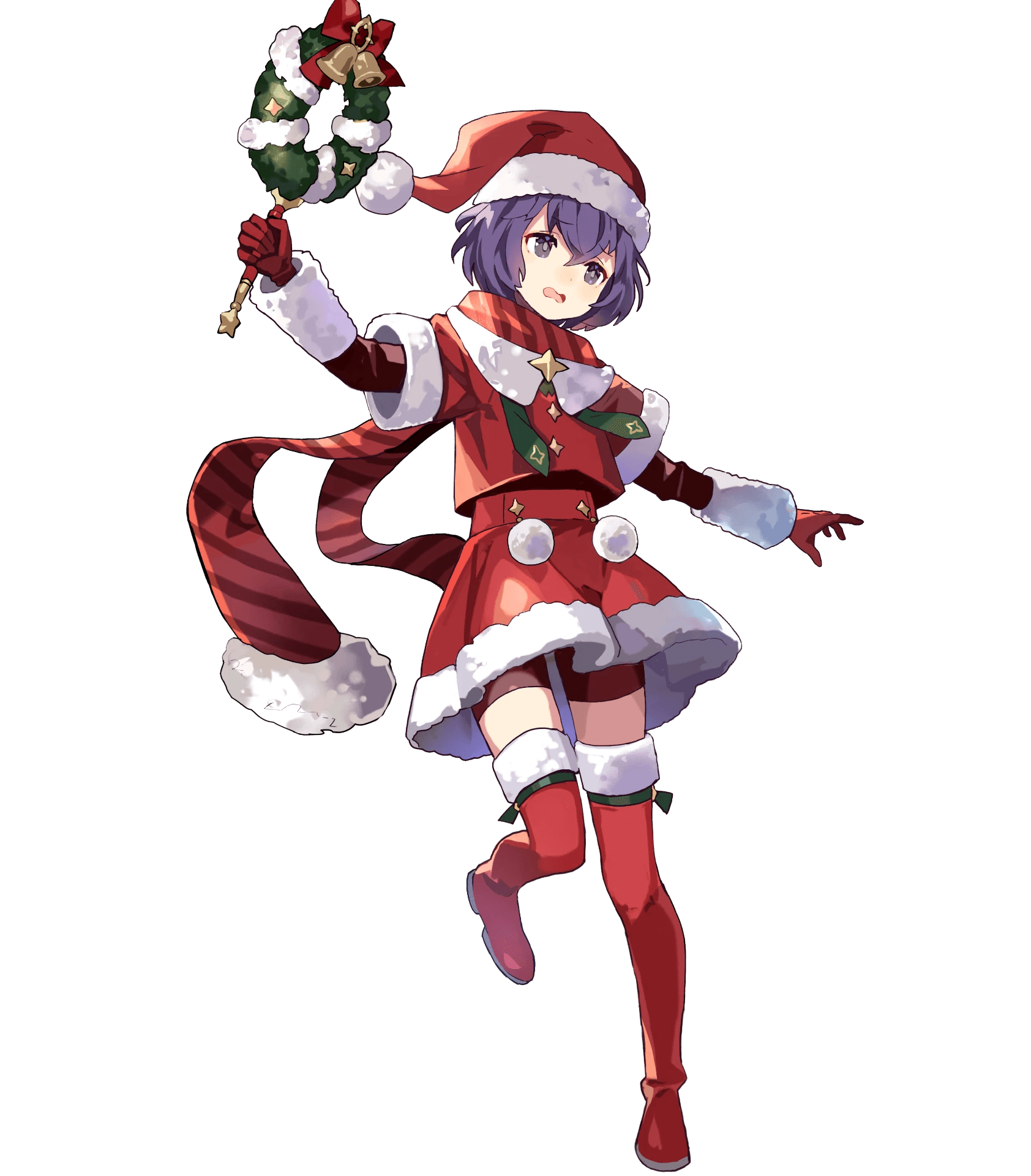 bernadetta bike_shorts christmas fire_emblem fire_emblem_heroes fire_emblem_three_houses nintendo thighhighs tobi_(artist)