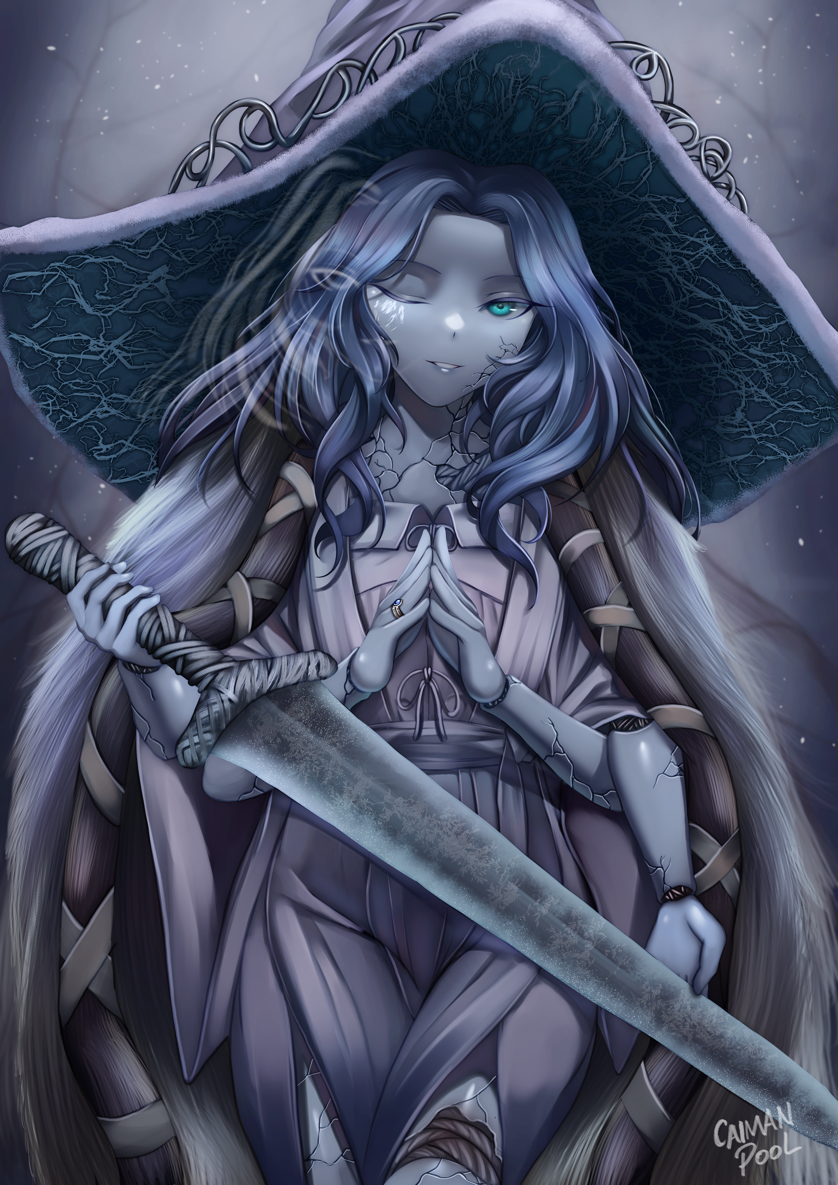 ranni the witch (elden ring) drawn by kuronoiparoma