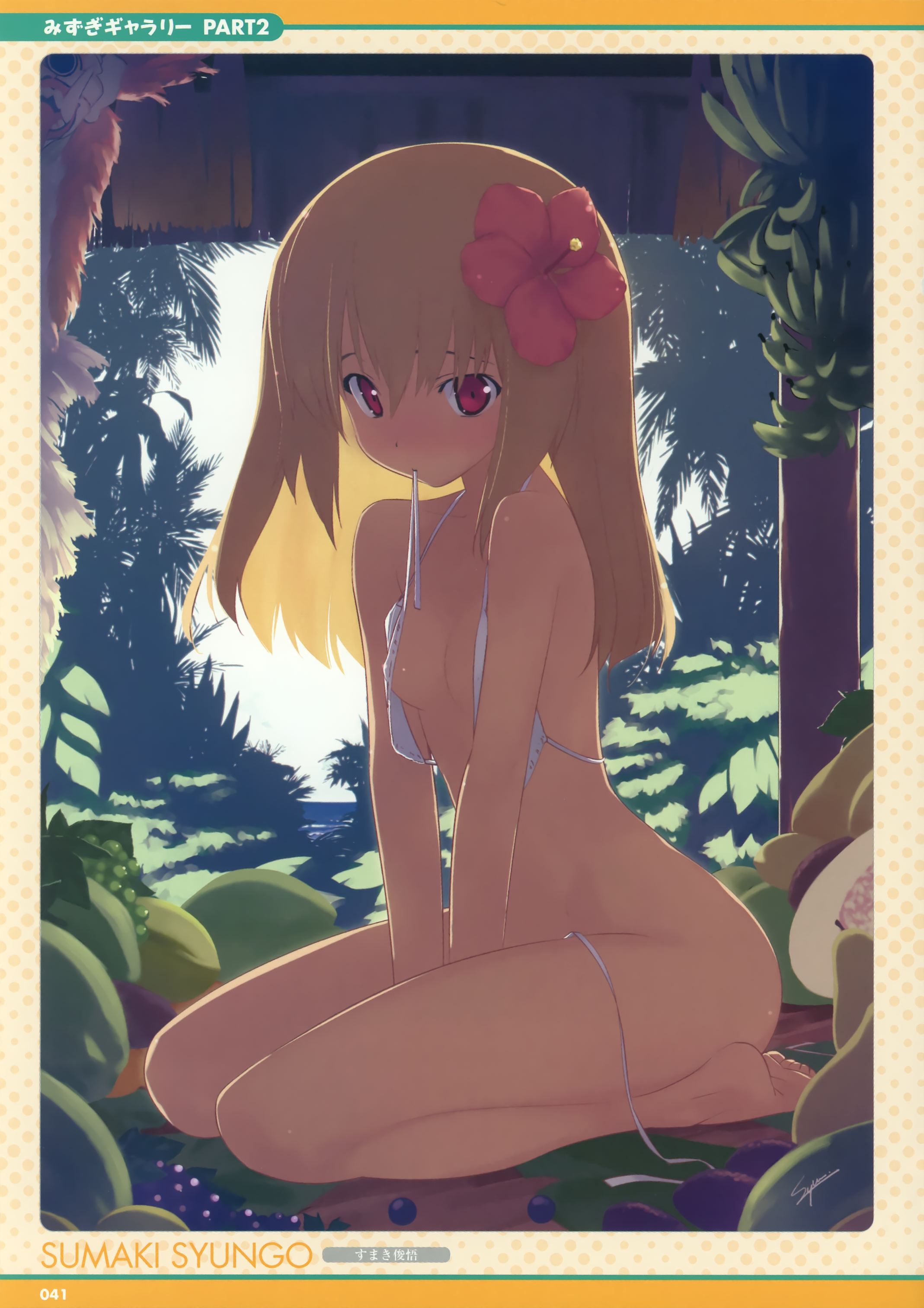 bikini cleavage sumaki_shungo swimsuits undressing