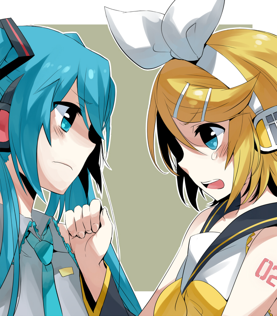 hatsune_miku kagamine_rin mizuki_(koko_lost) vocaloid