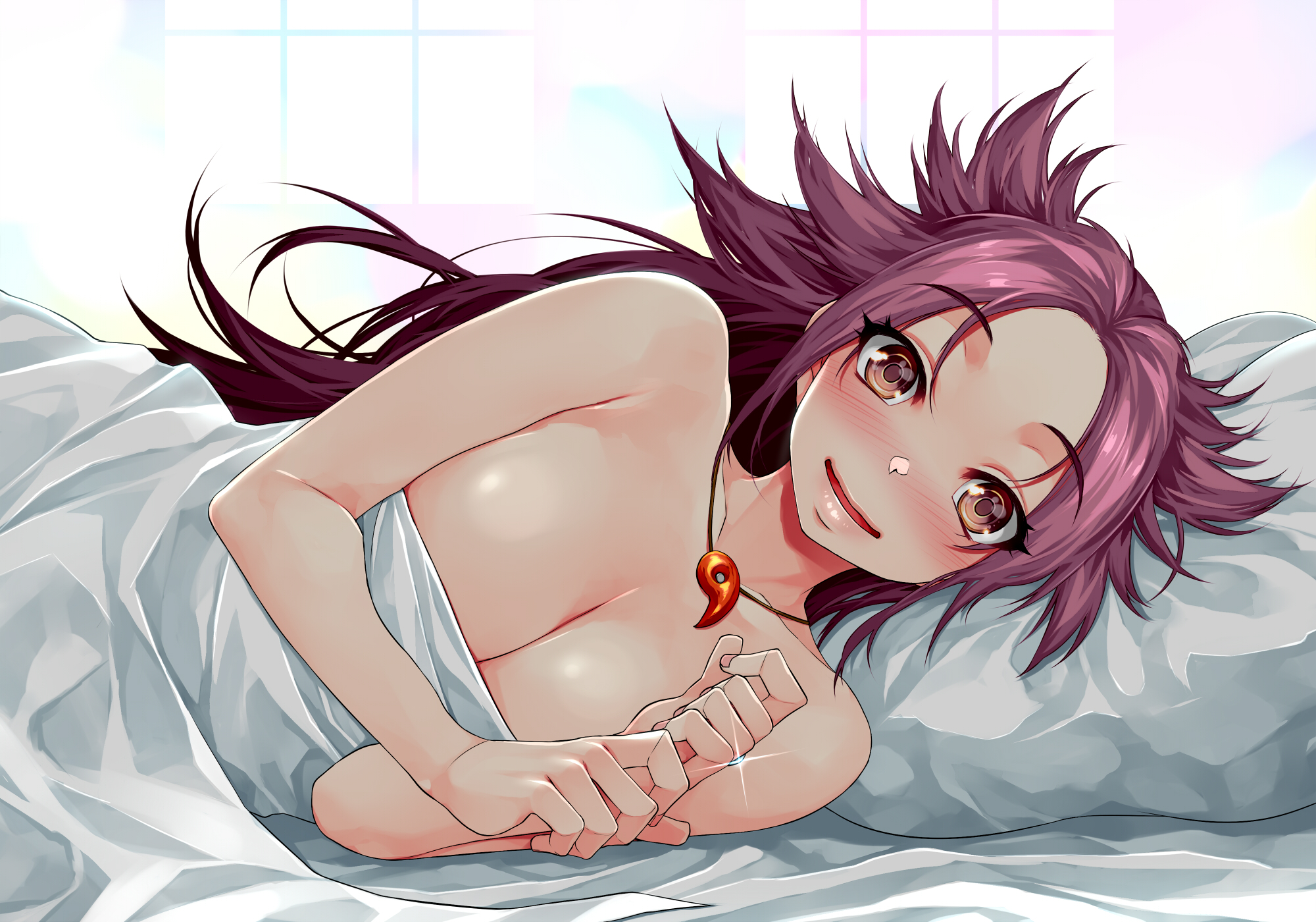 happa_(cloverppd) junyou_(kancolle) kantai_collection naked sheets