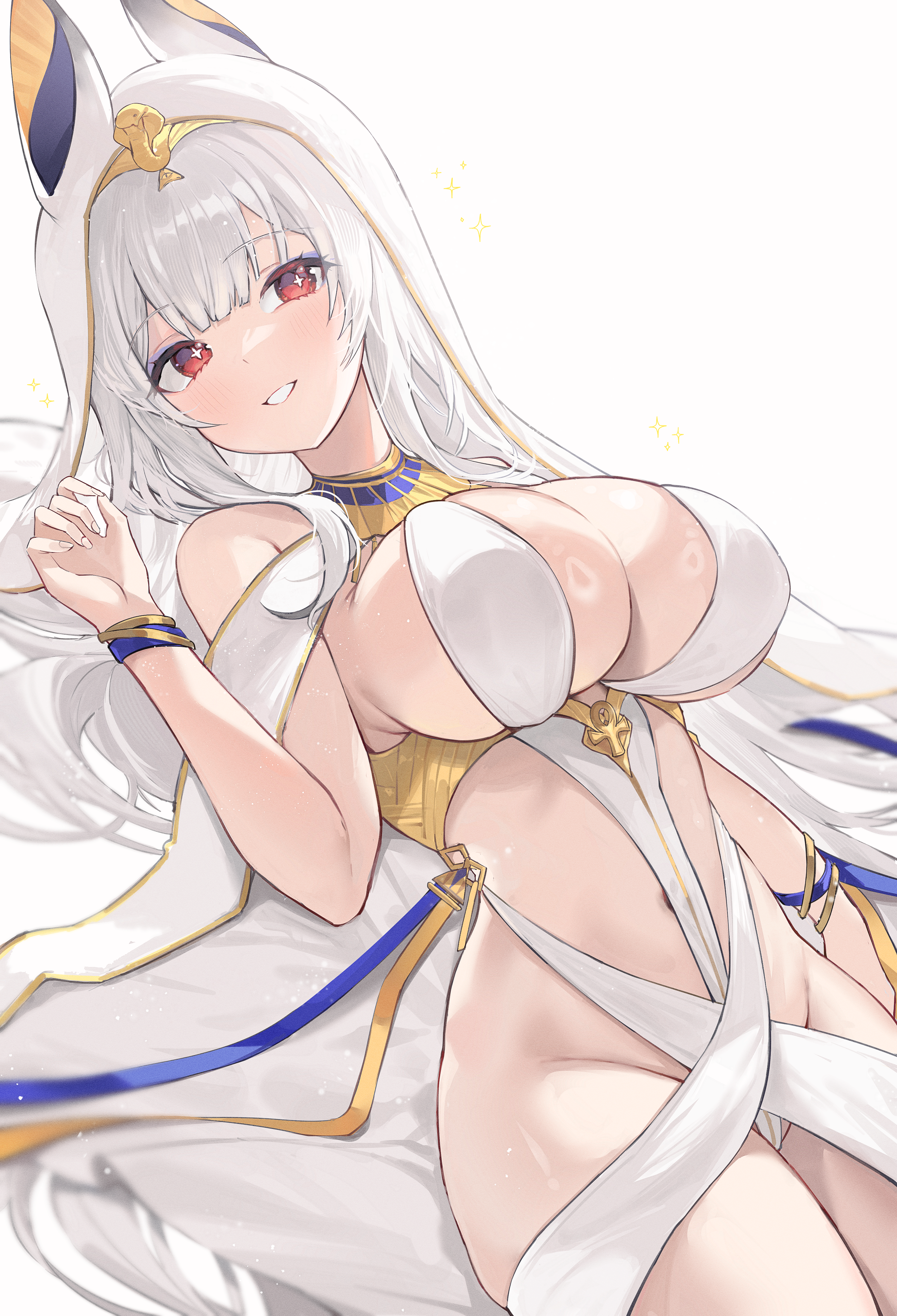 animal_ears azur_lane mindoll no_bra nopan scylla_(azur_lane)