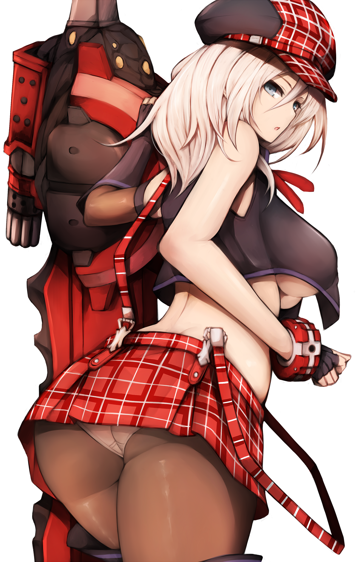 arisa_iriinchina_amieera ass god_eater god_eater_burst no_bra pantsu pantyhose snm_(sunimi) sword underboob