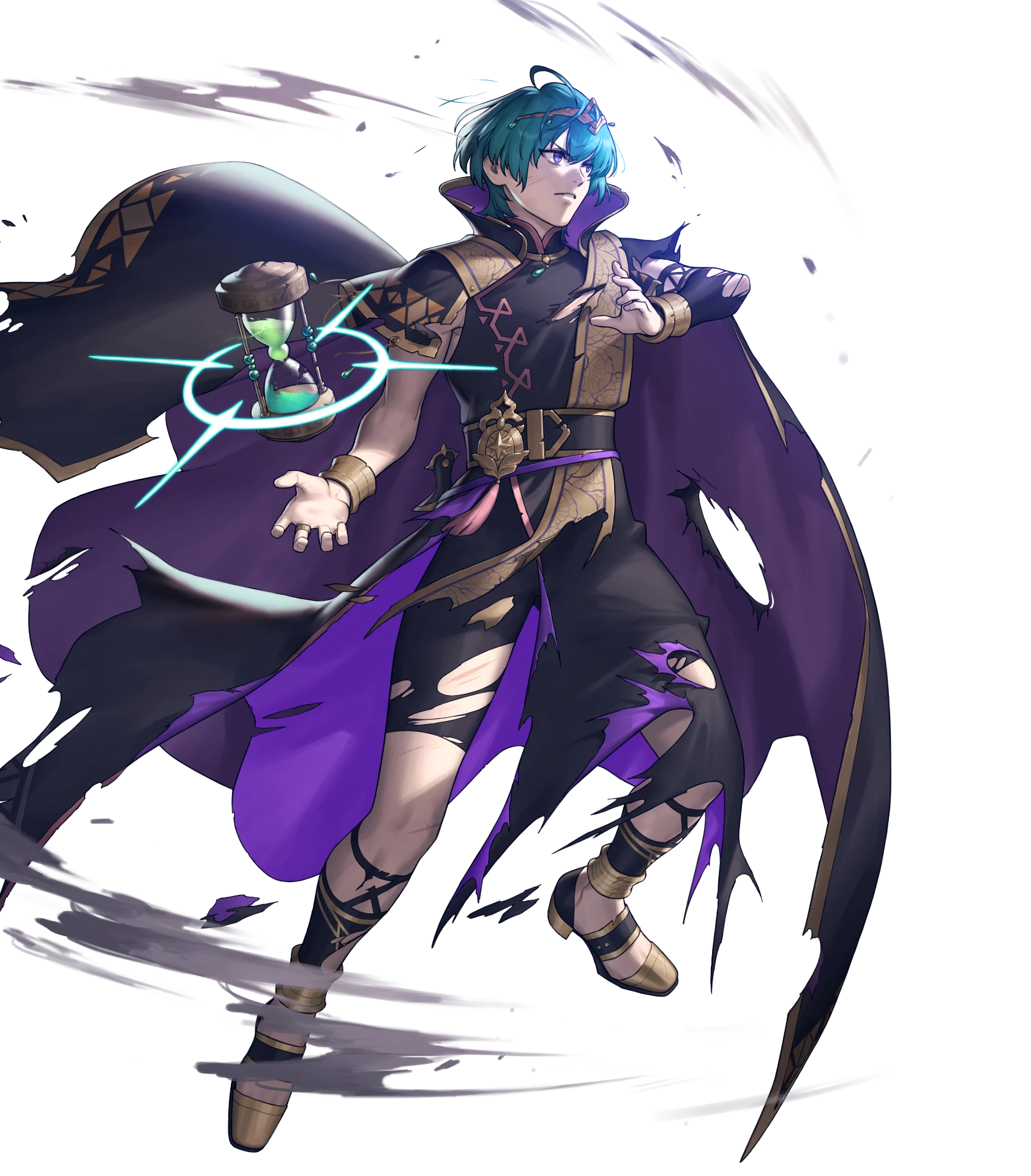 azusa byleth_(fire_emblem) fire_emblem fire_emblem_three_houses male nintendo torn_clothes weapon