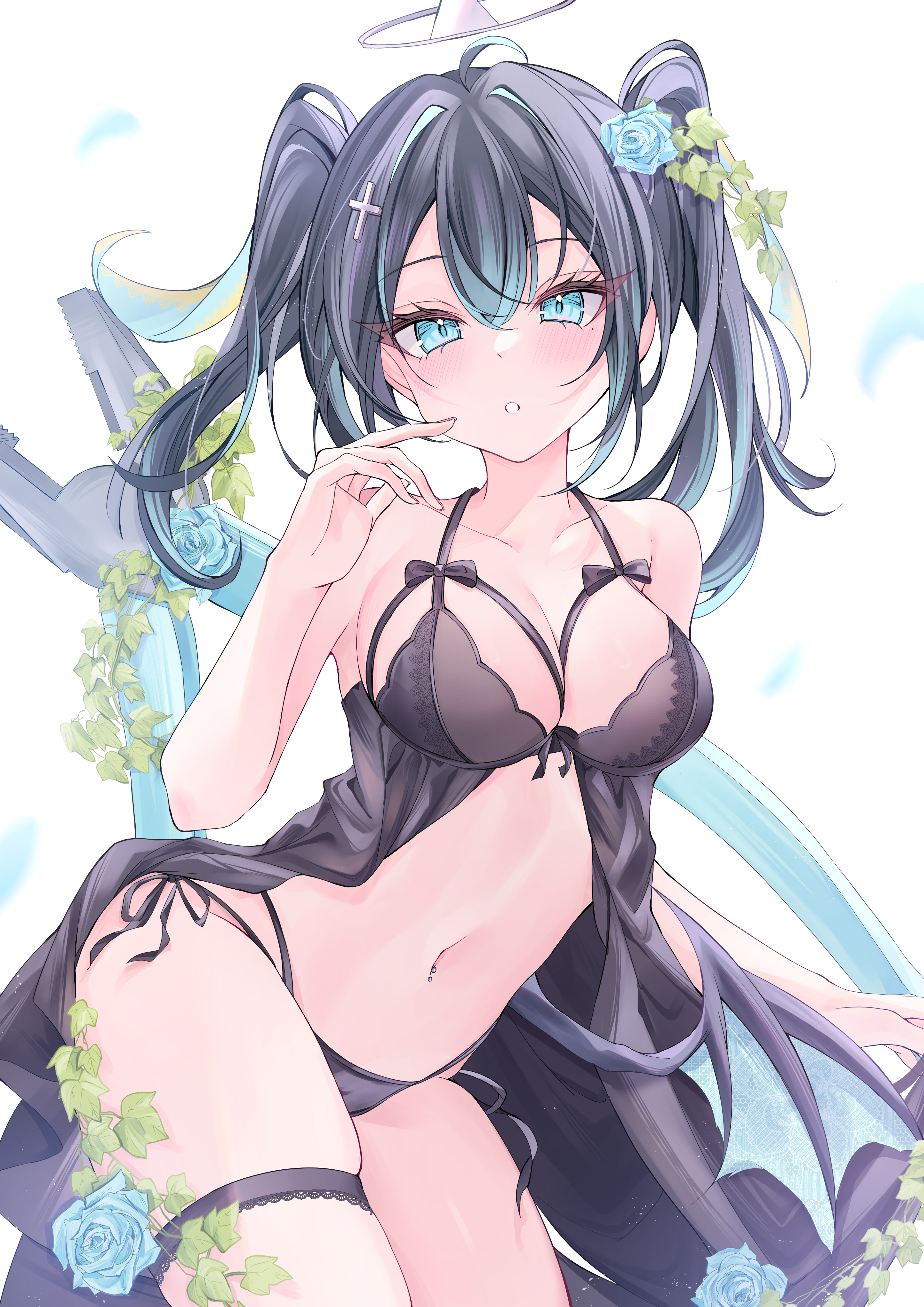 garter halo lingerie pantsu ririge wings