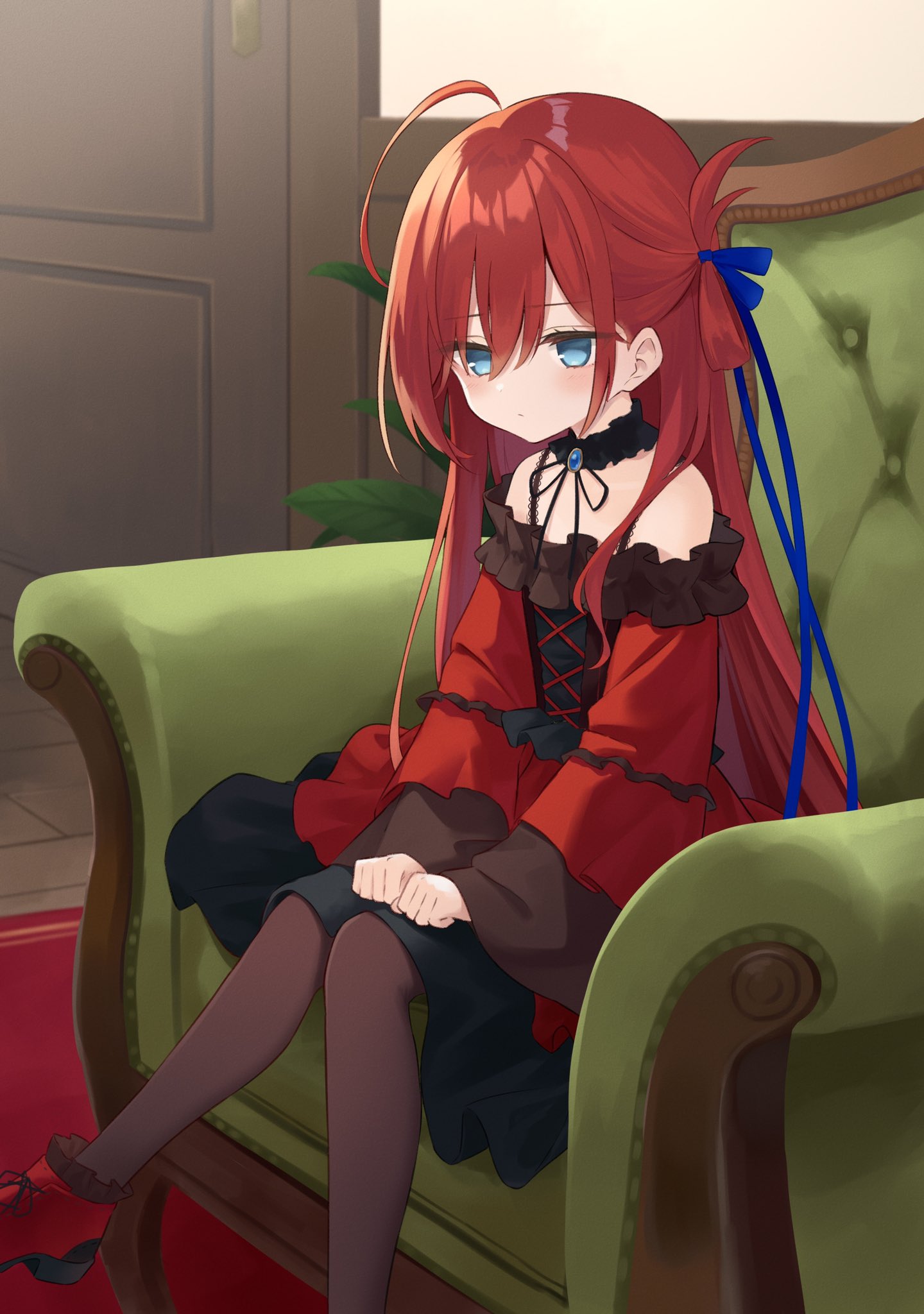 azuuru dress inori_no_kuni_no_riviere lolita_fashion majo_no_tabitabi riviere_(majotabi)