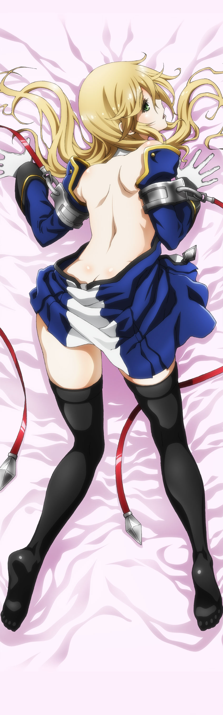 ass blazblue dakimakura no_bra noel_vermillion nopan tagme thighhighs