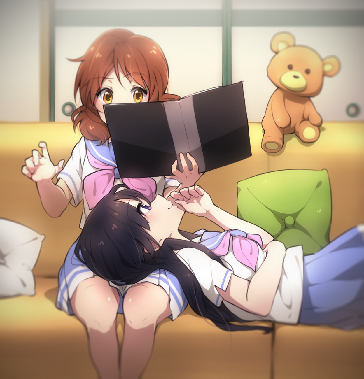 futonchan hibike!_euphonium kousaka_reina oumae_kumiko seifuku yuri