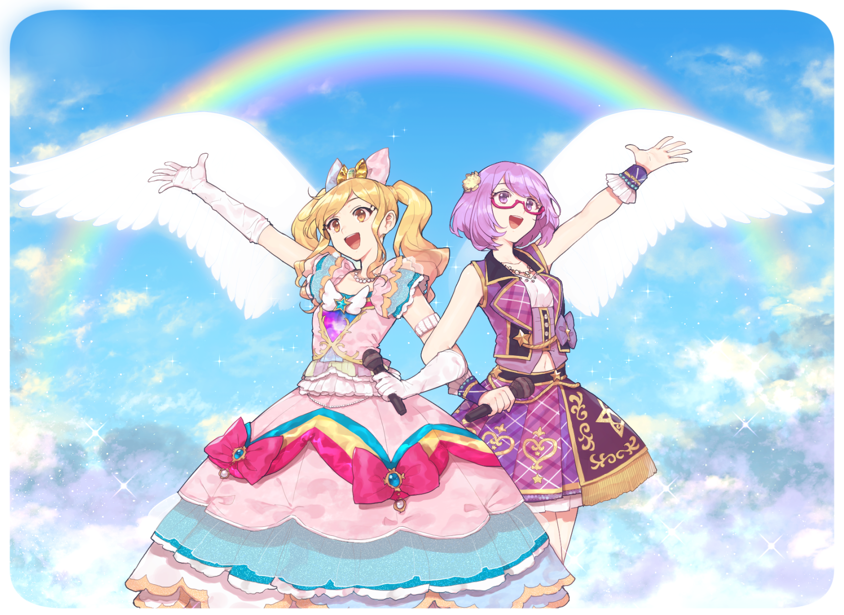 aikatsu! aikatsu_stars! dress hitoto megane nanakura_koharu nijino_yume