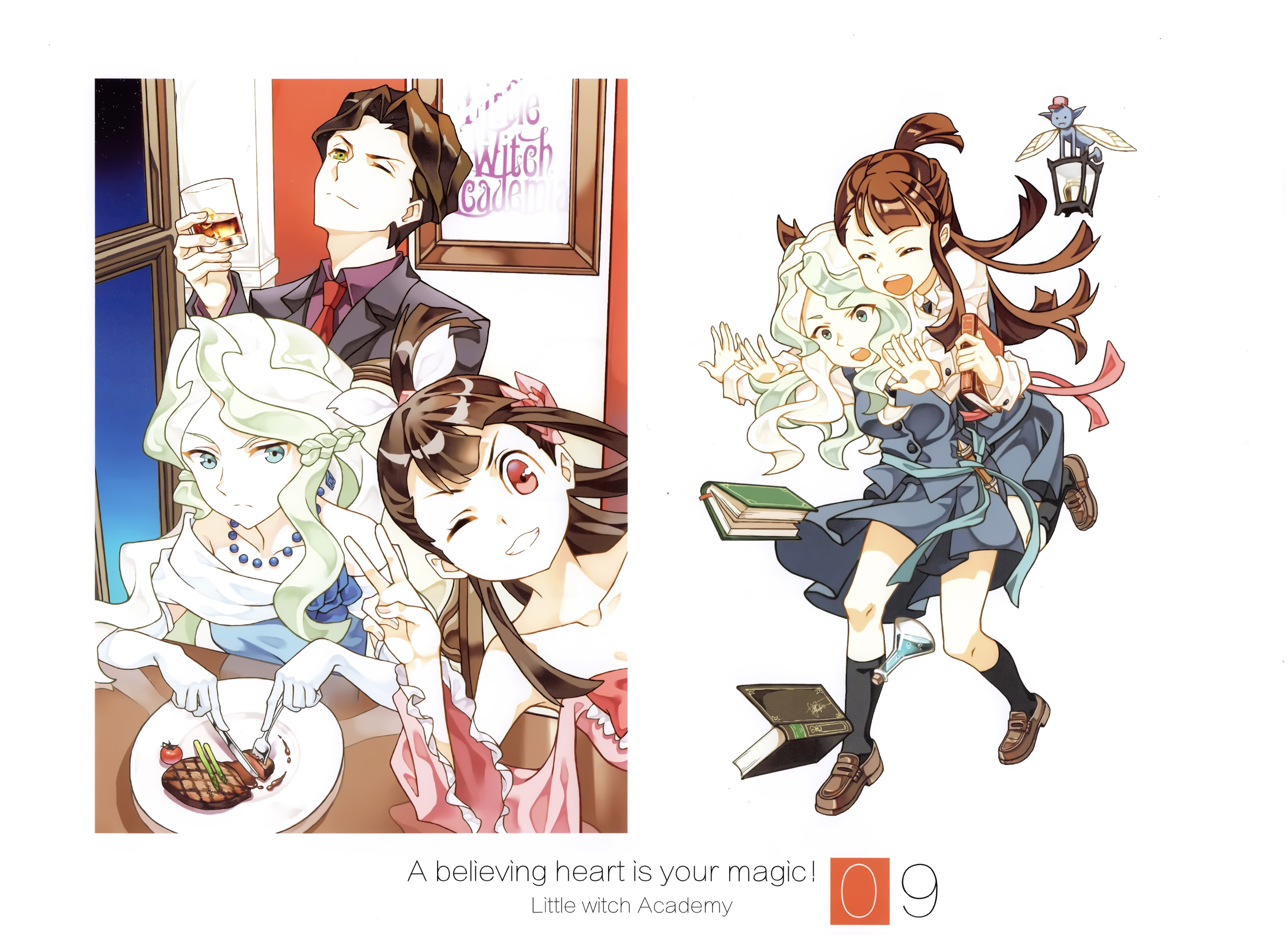 andrew_hanbridge atsuko_kagari business_suit cheese_kang diana_cavendish little_witch_academia seifuku