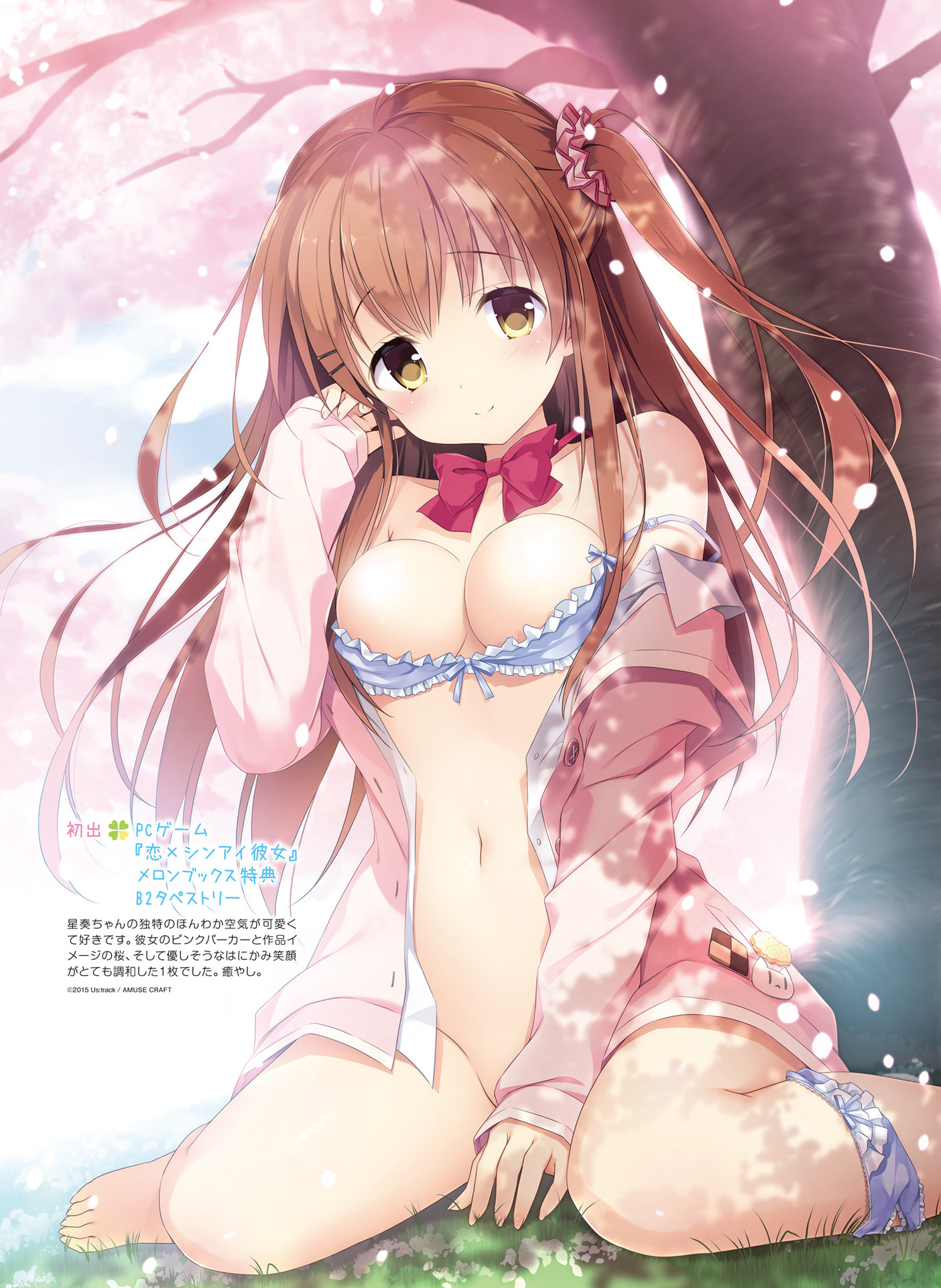 插画 Cg きみしま青姫野星奏us Track 恋 シンアイ彼女bra 露胸nipples Panty Pull Voiux 图库