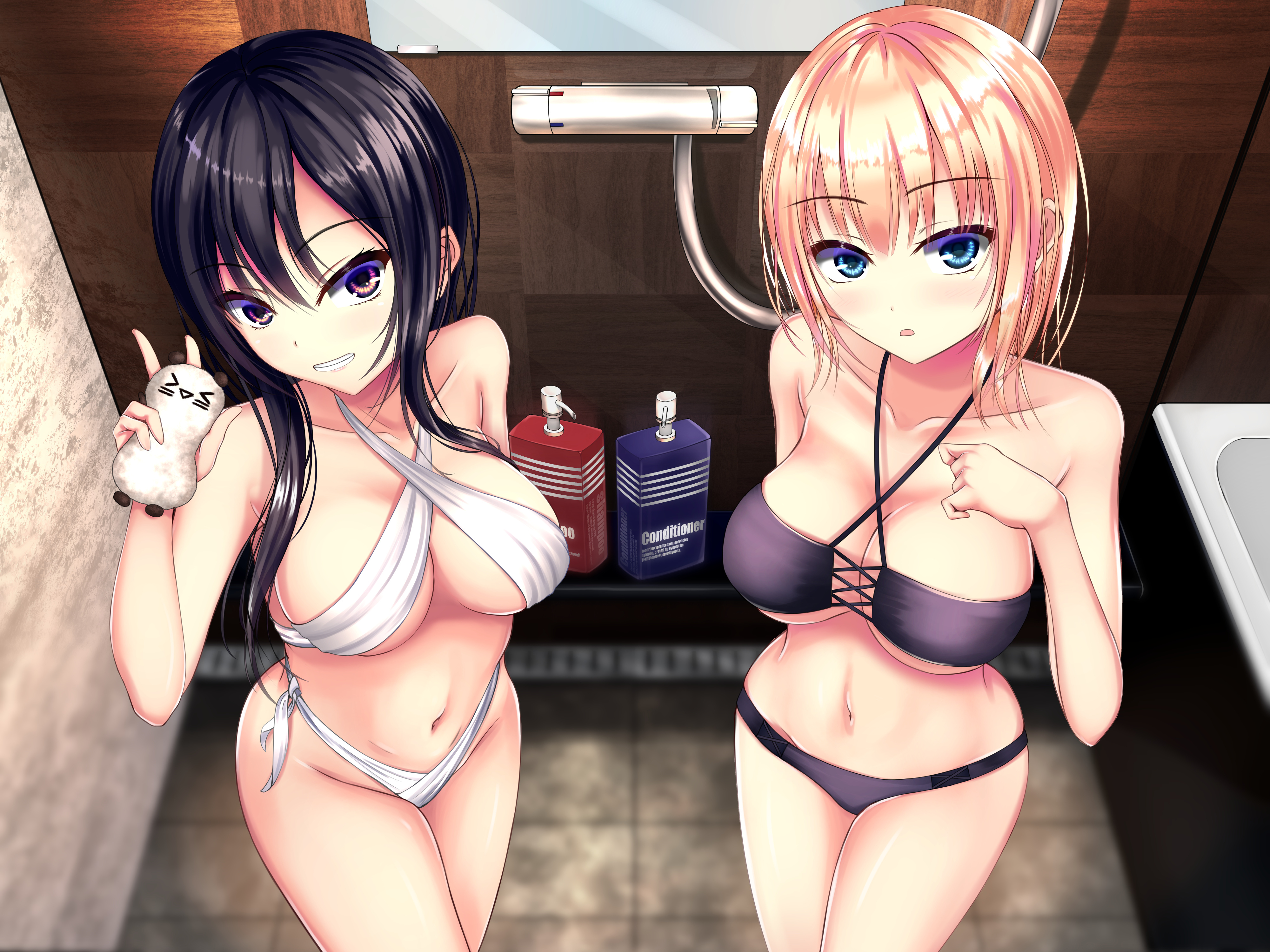 aomine_flavia bikini kurokamin kurono_mika swimsuits