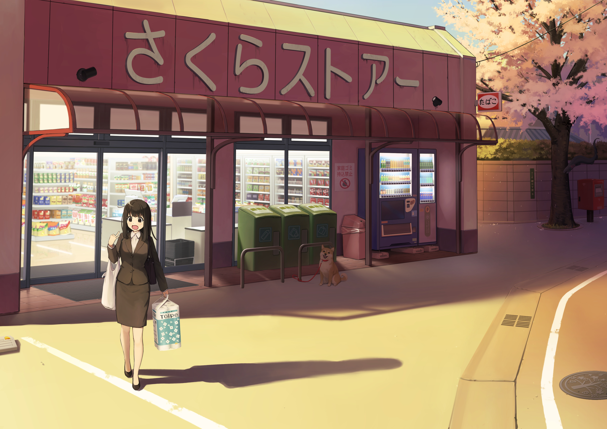 asuka_gin business_suit landscape