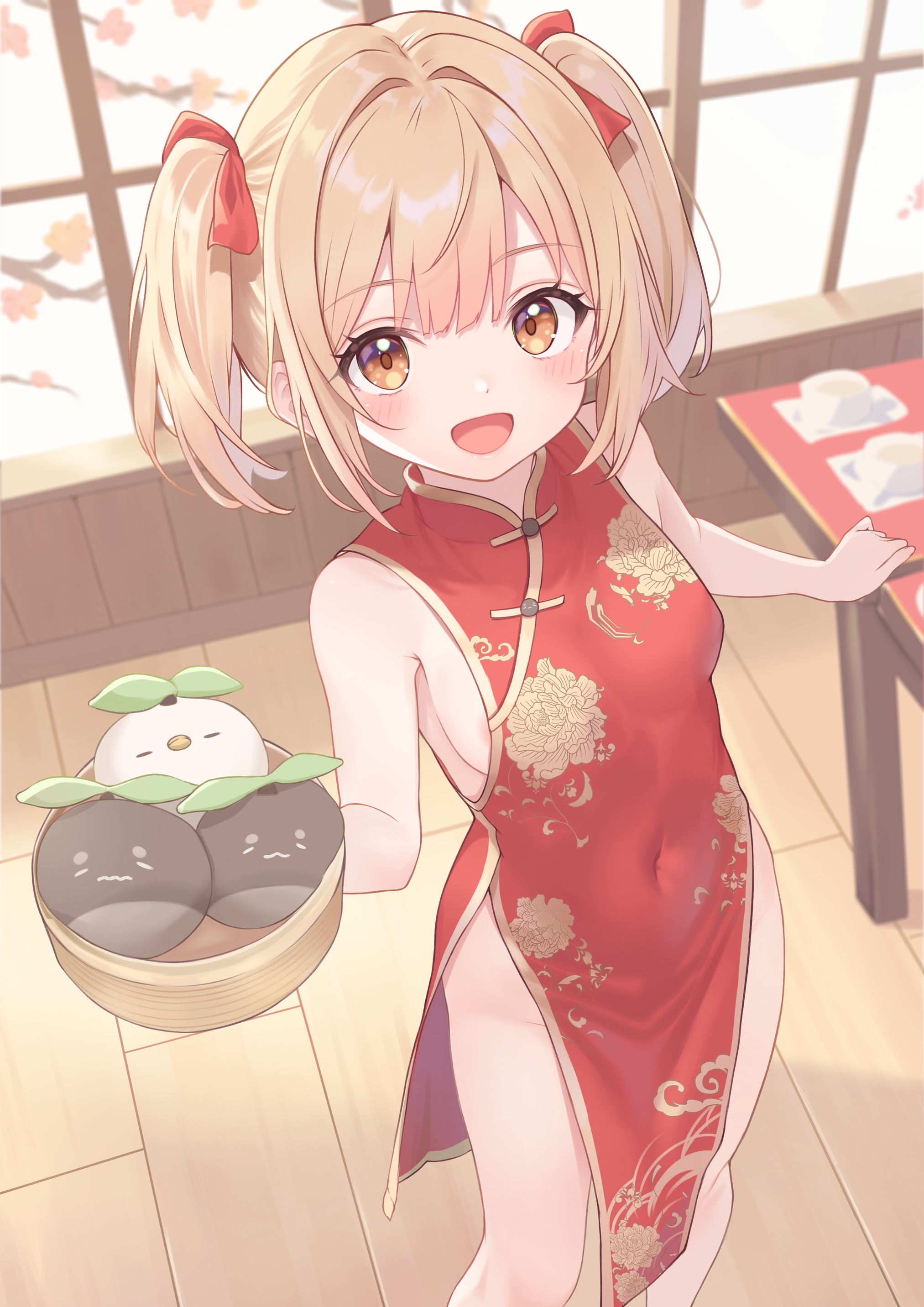 chinadress loli no_bra nopan waitress yunarebun
