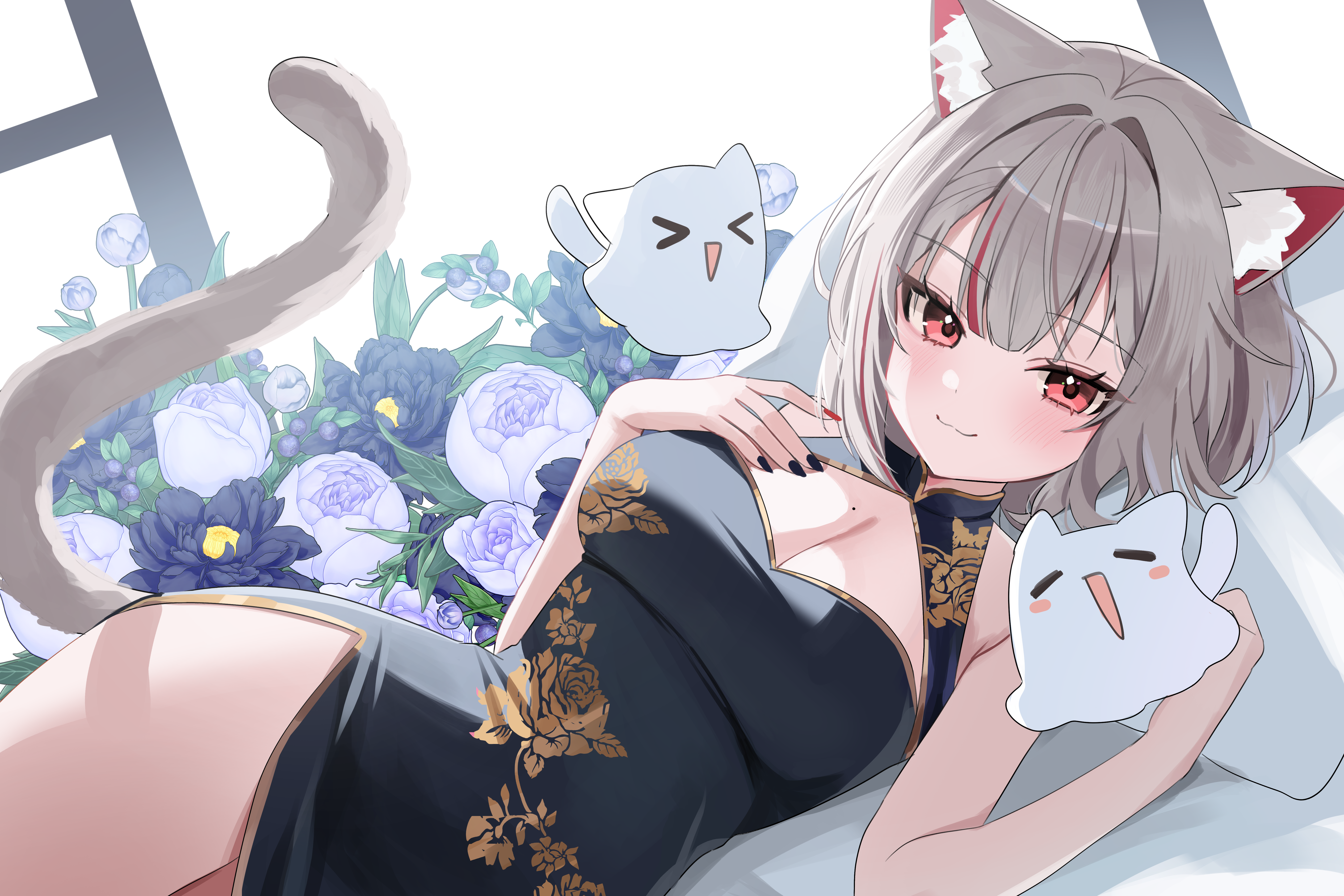 animal_ears chinadress nannung nekomimi tail