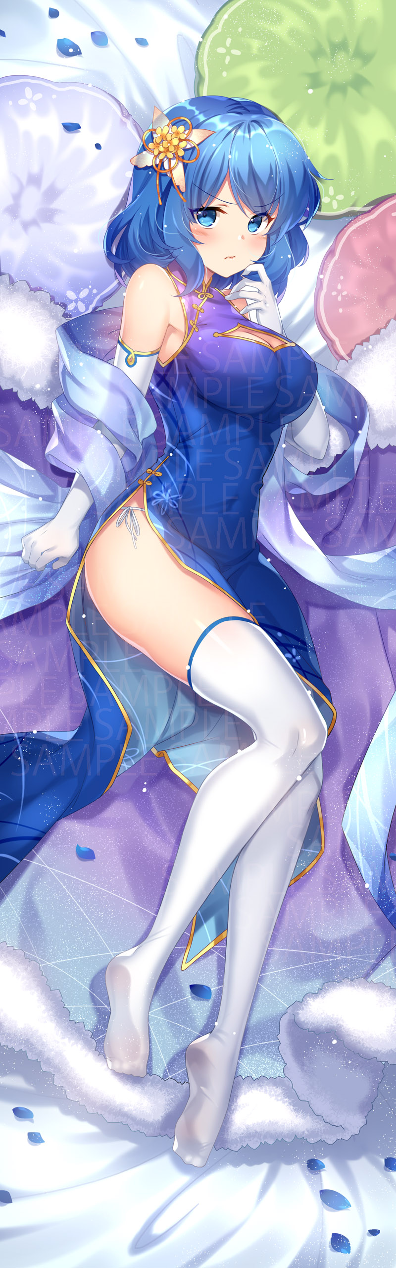 capura_lin chinadress cleavage dakimakura pantsu string_panties thighhighs