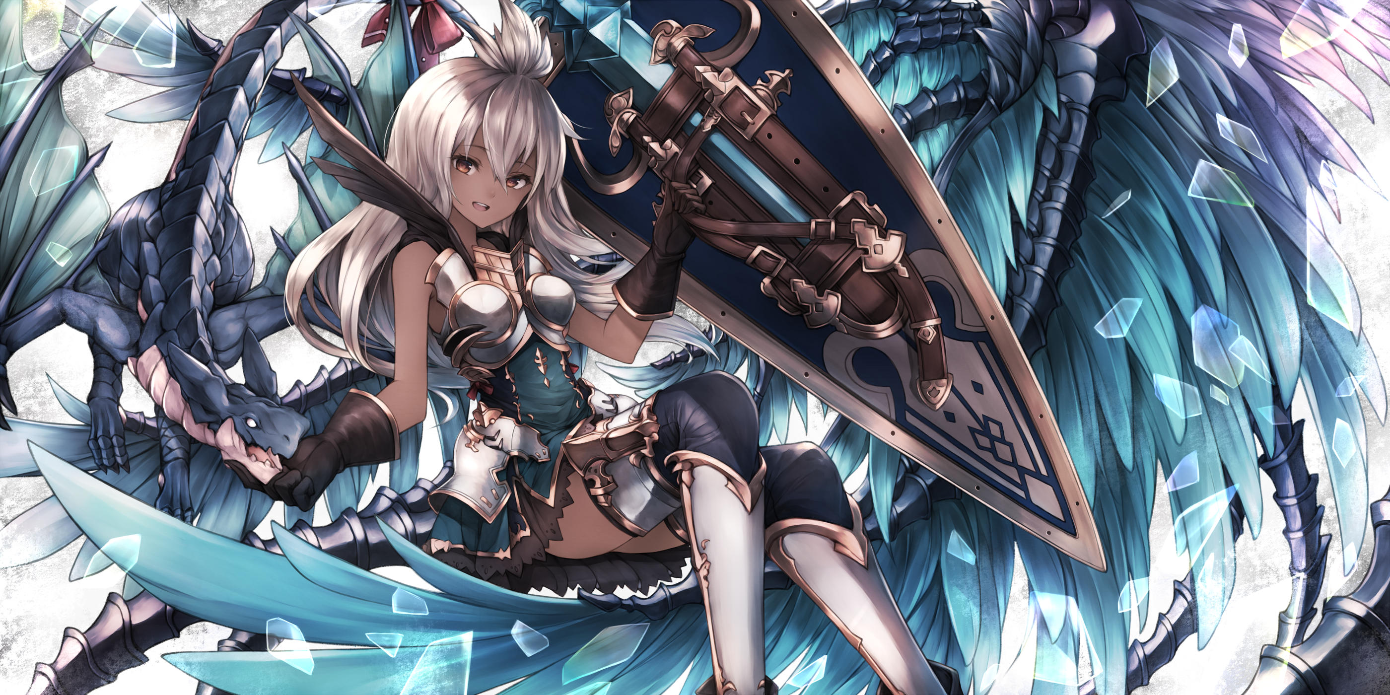 armor granblue_fantasy monster snm_(sunimi) thighhighs zooey_(granblue_fantasy)