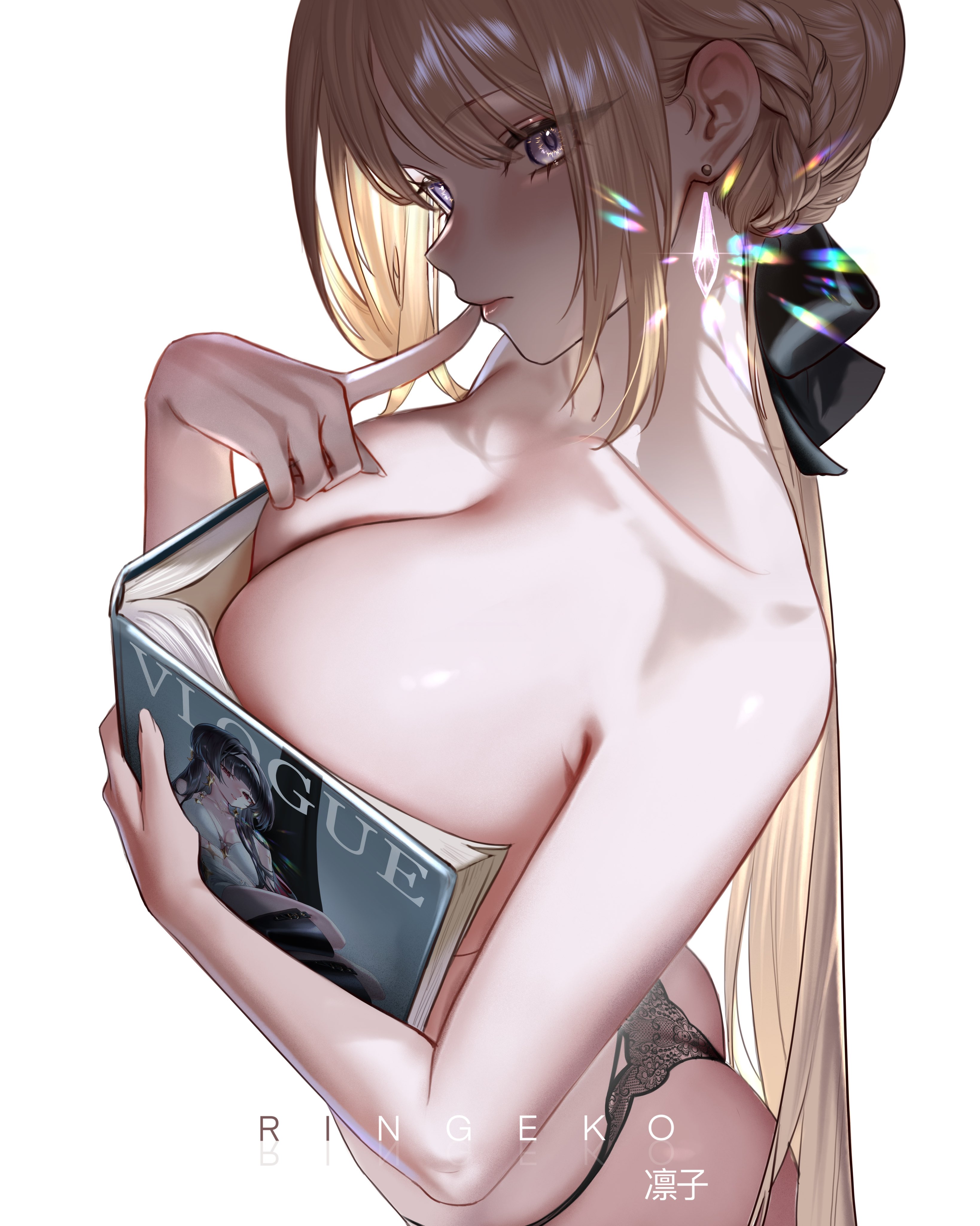 astra_yao evelyn_chevalier lingerie pantsu ringeko-chan see_through thong topless zenless_zone_zero