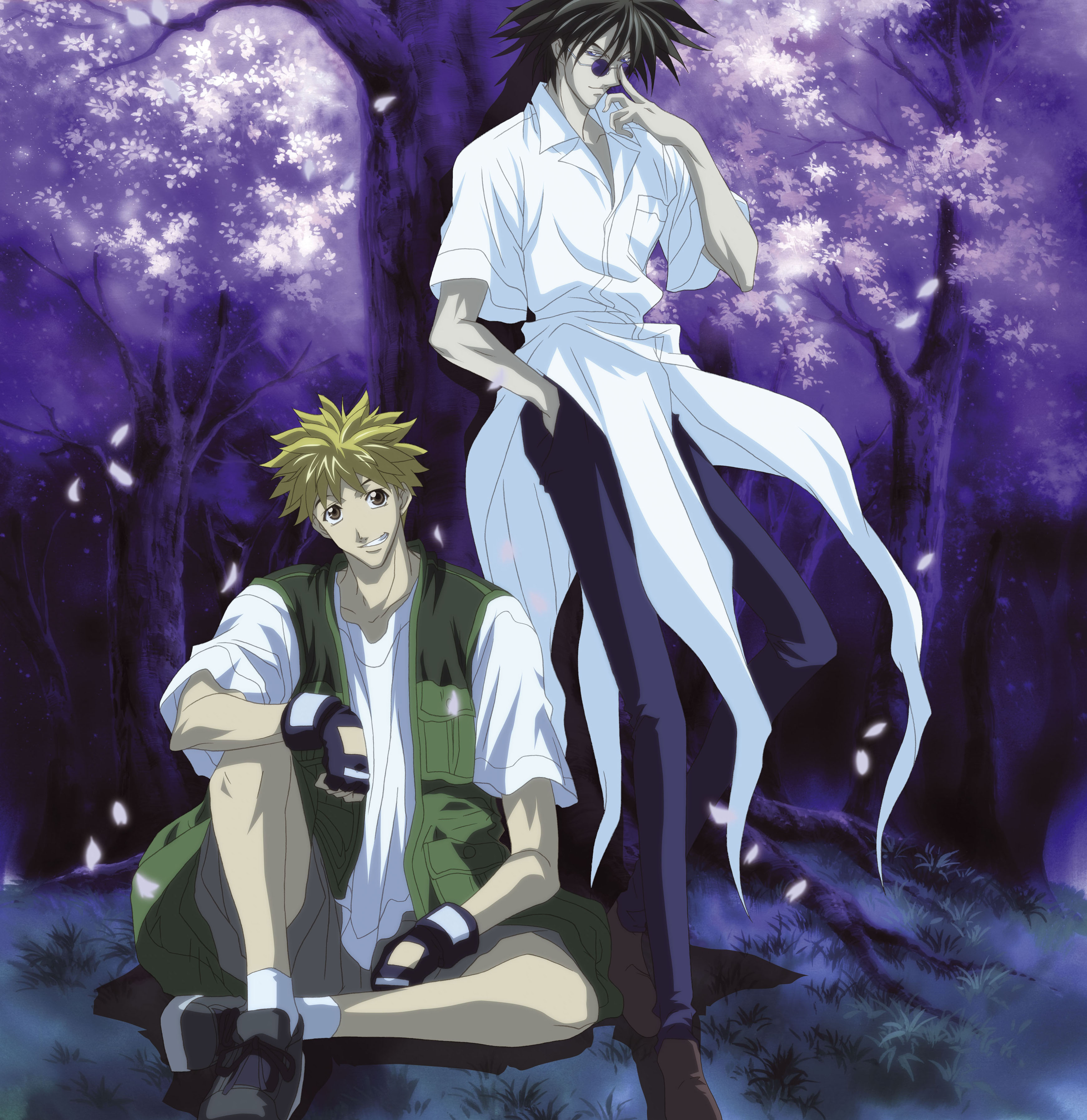 amano ginji and midou ban (getbackers) drawn by serori_(koredemoka