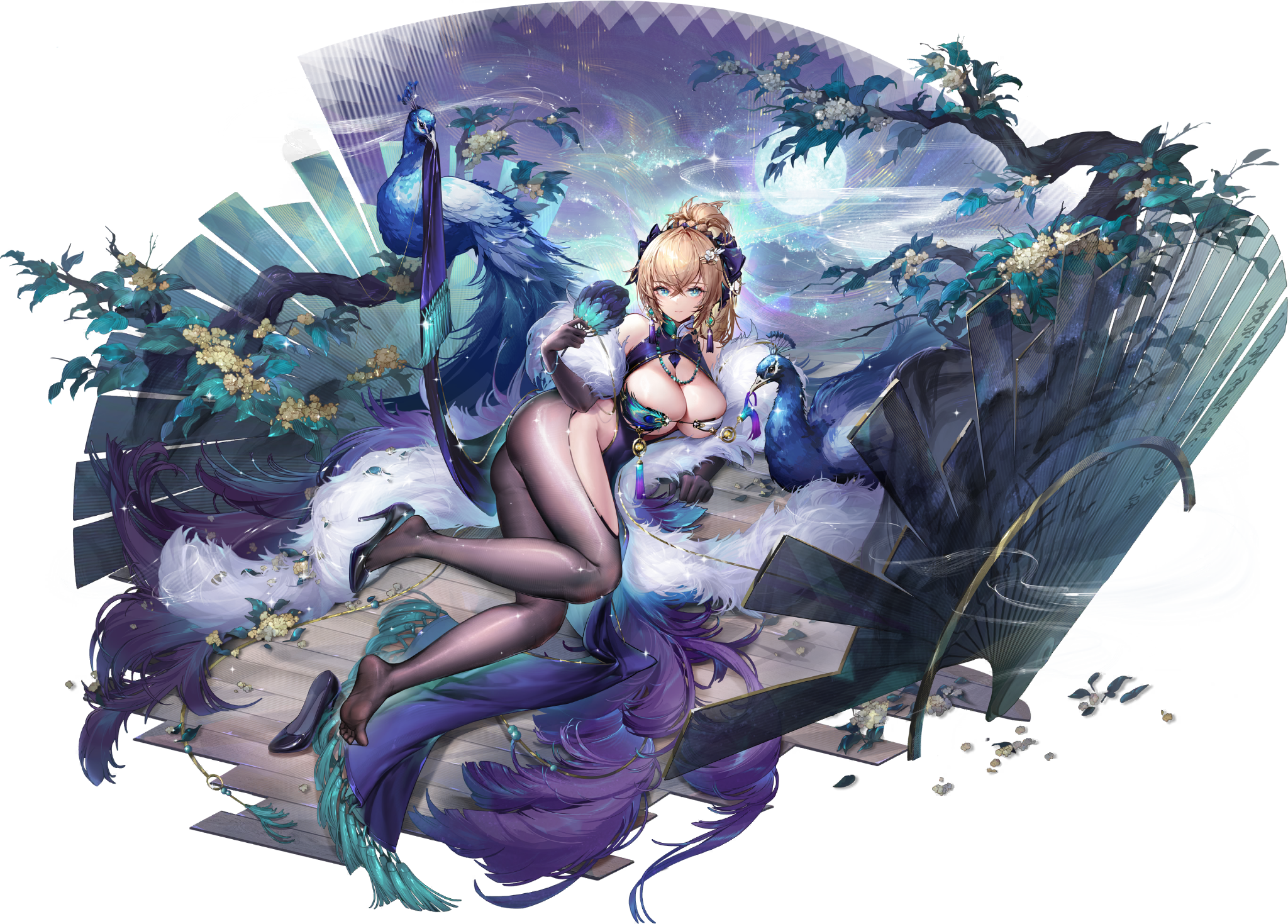 asian_clothes cross_core heels no_bra pantyhose tagme transparent_png
