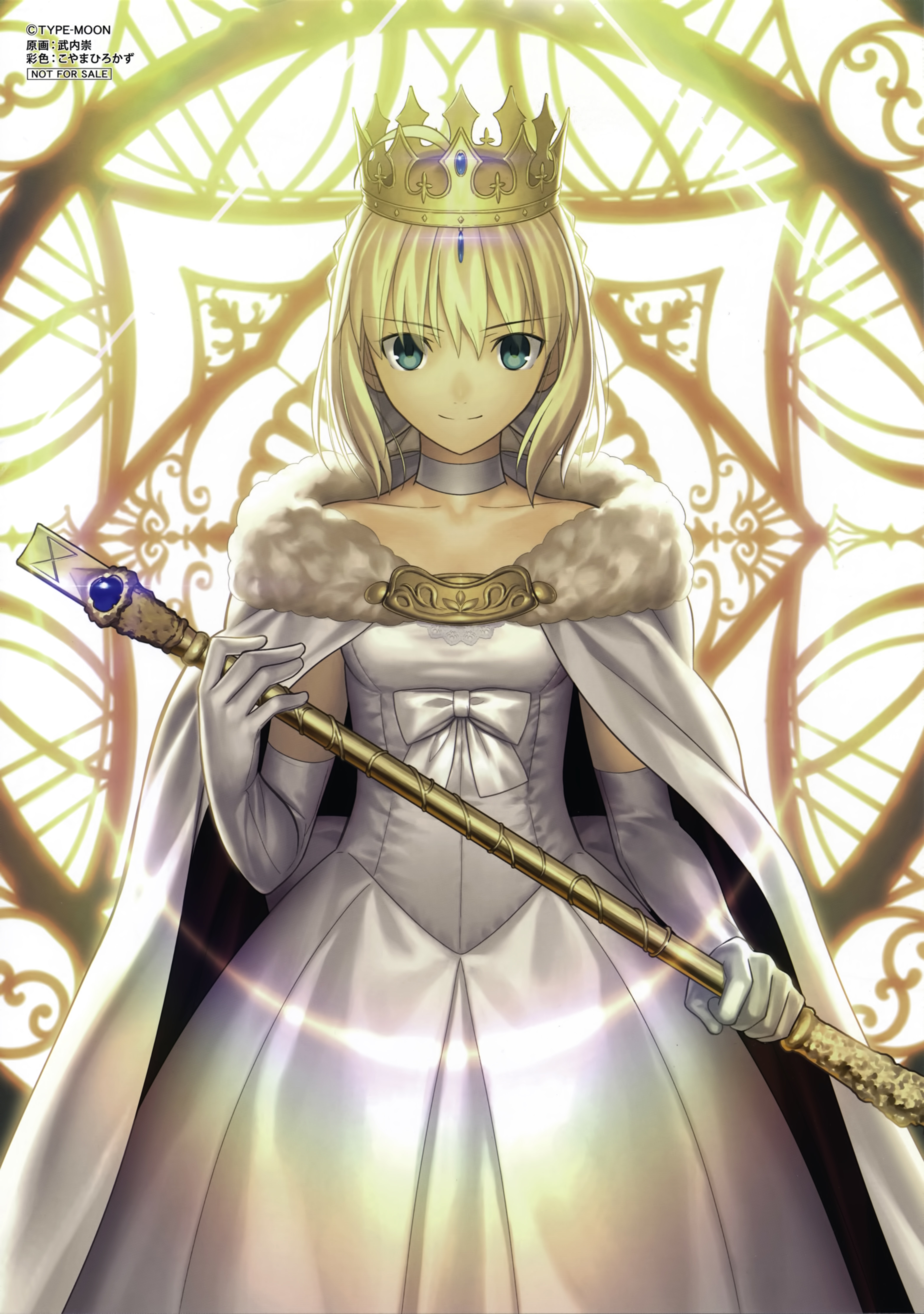 dress fate/stay_night fate/zero koyama_hirokazu saber takeuchi_takashi type-moon