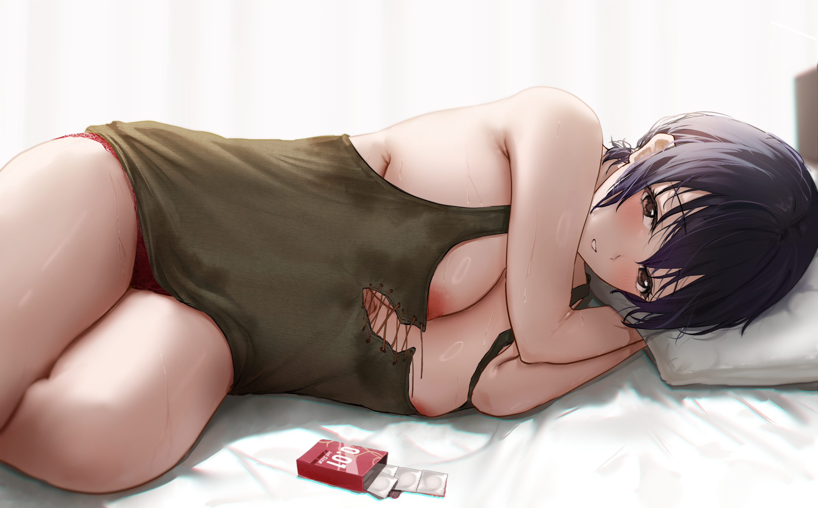 aruhi_(pyxk7325) no_bra pantsu