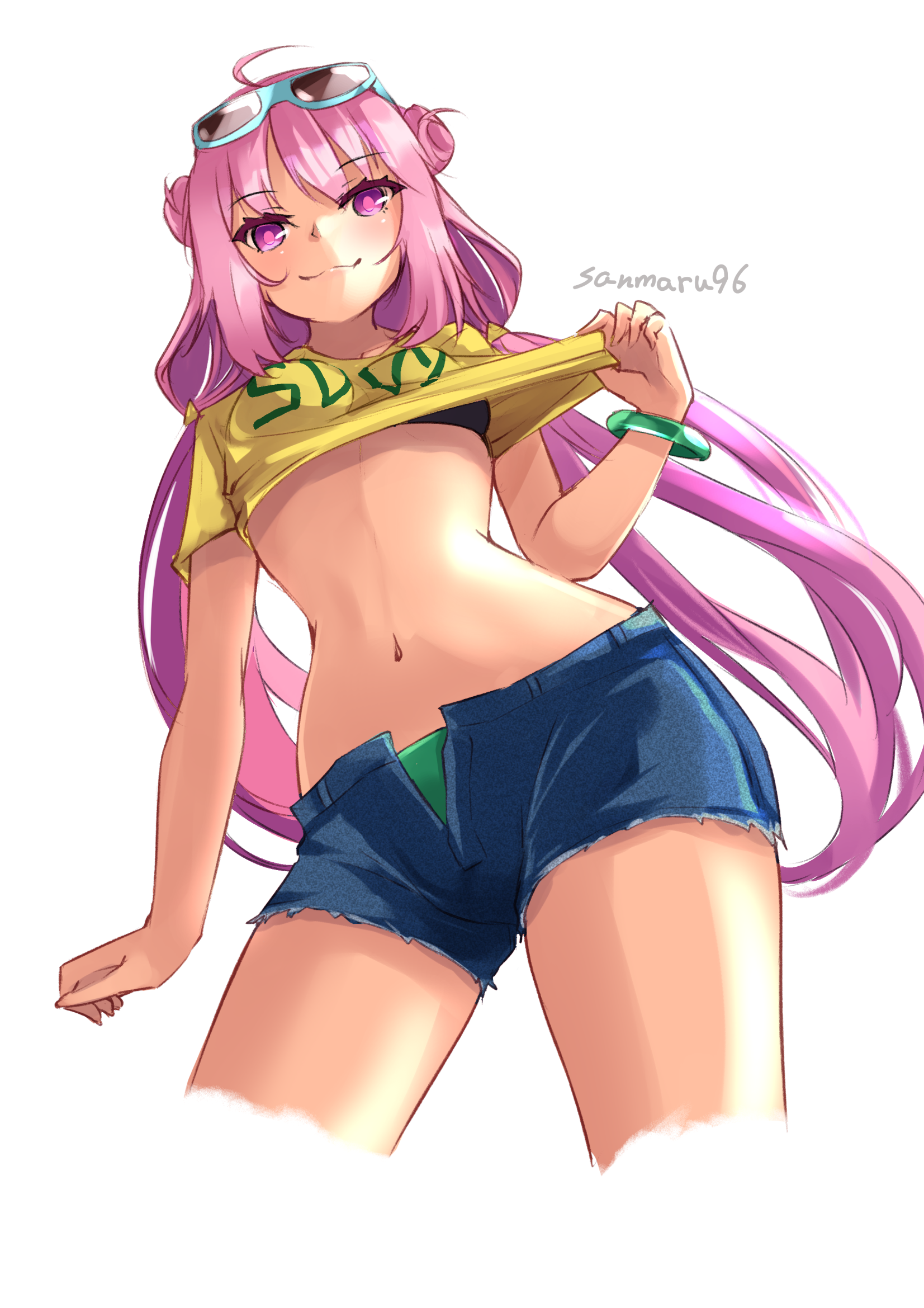 bra grace_(sound_voltex) kuro_(be_ok) megane pantsu sound_voltex undressing