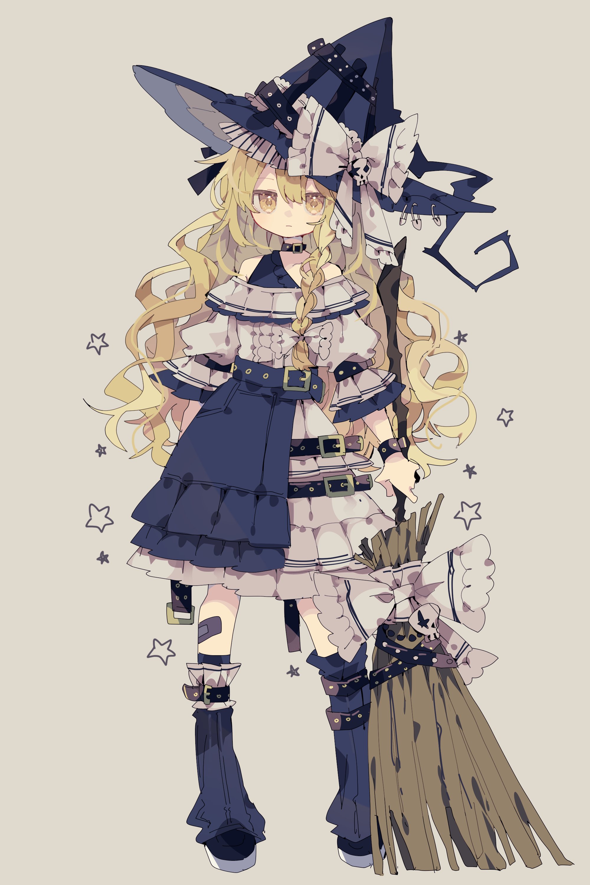 bandaid kirisame_marisa niko_rashika touhou witch