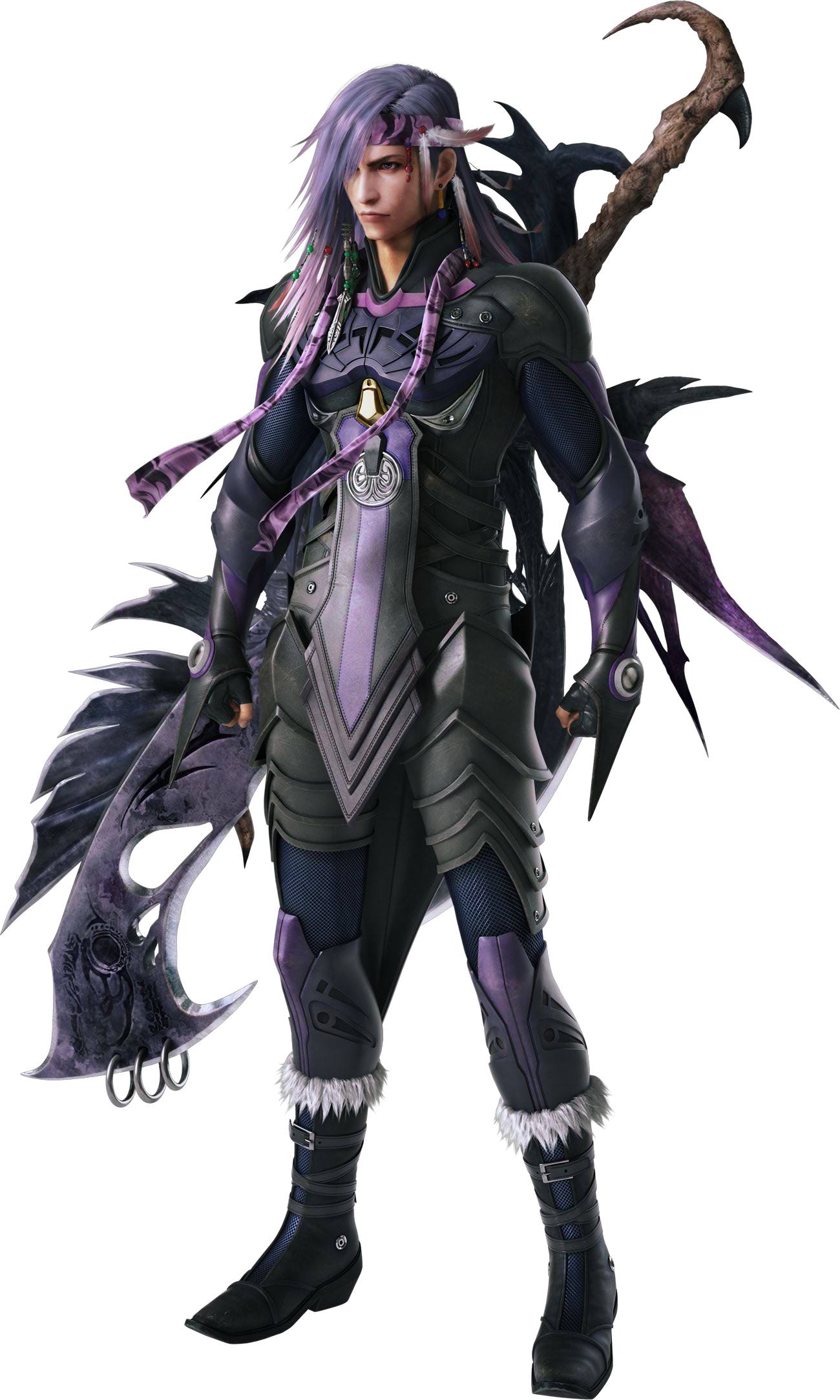 armor bodysuit caius_ballad cg final_fantasy final_fantasy_xiii final_fantasy_xiii-2 fishnets male square_enix sword transparent_png