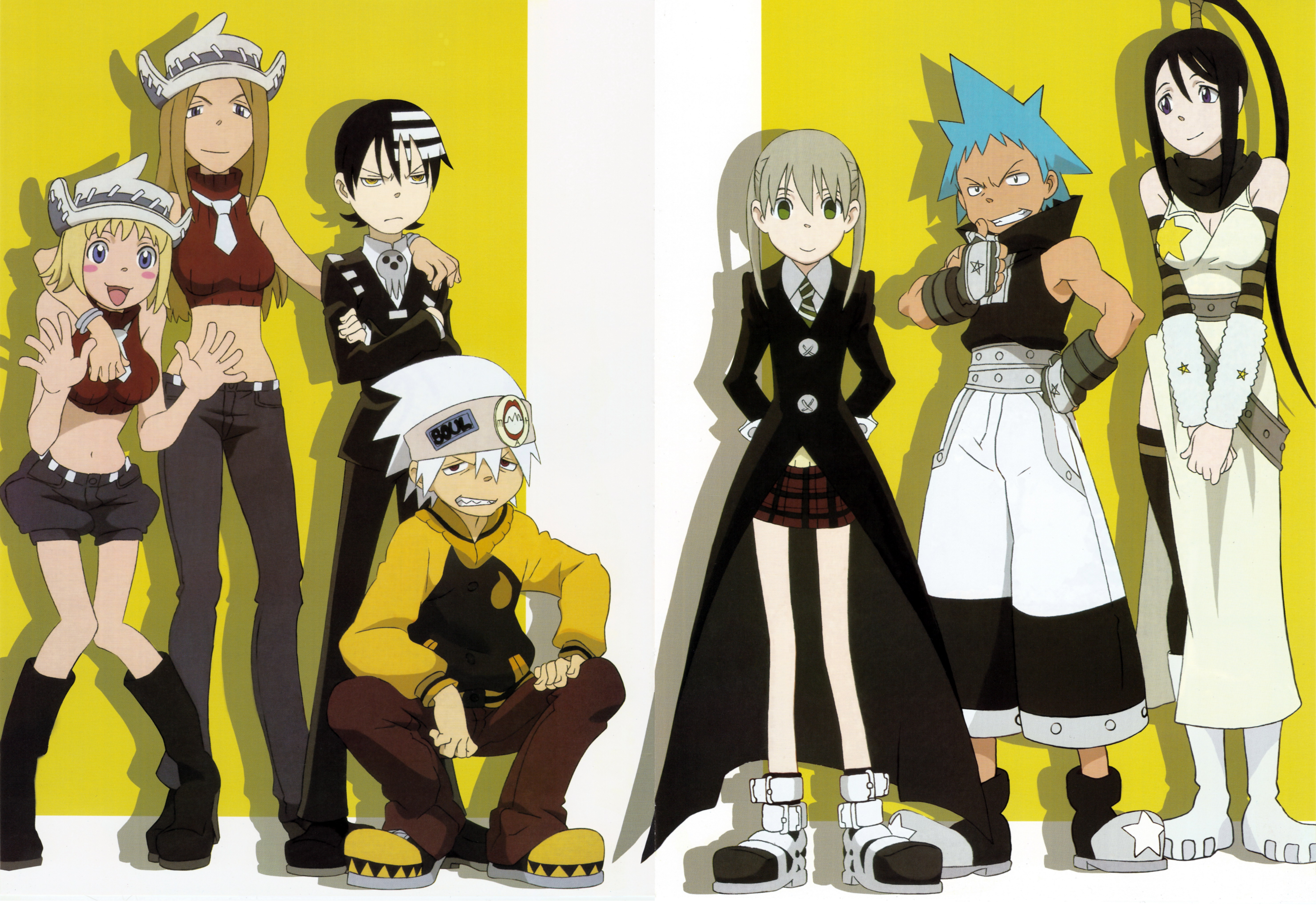 soul eater black star death the kid elizabeth thompson maka albarn ...