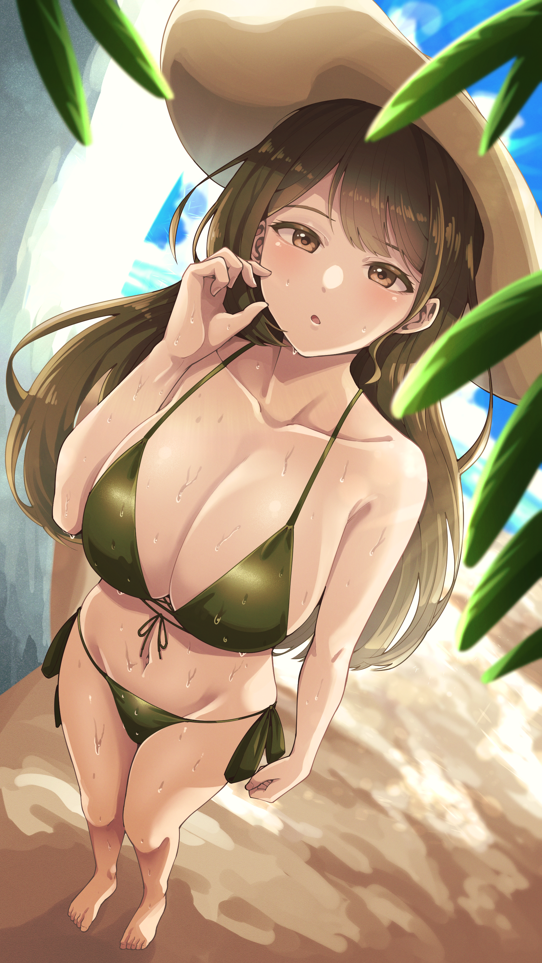 bikini kuwayama_chiyuki swimsuits the_idolm@ster the_idolm@ster_shiny_colors tokufumi wet