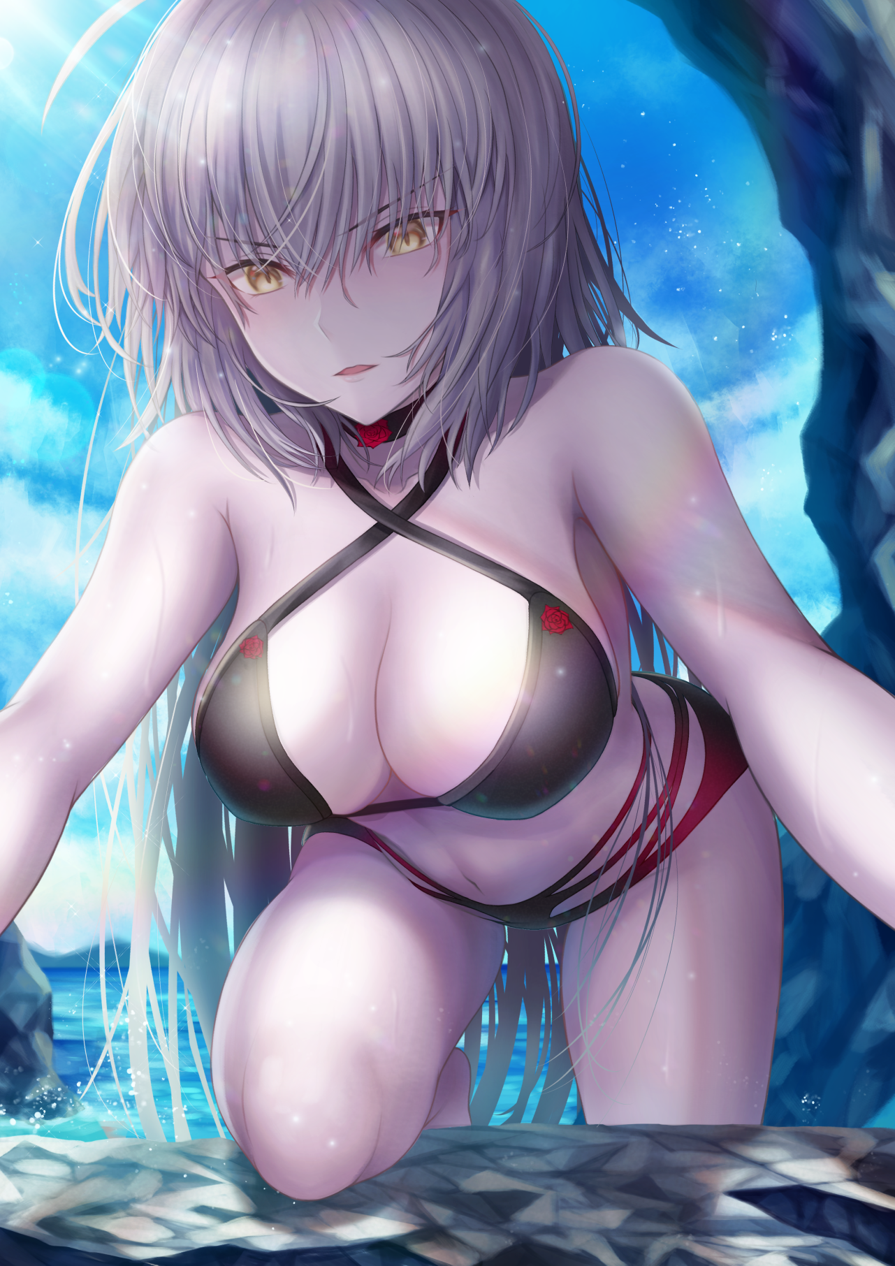 bikini fate/grand_order jeanne_d'arc jeanne_d'arc_(alter)_(fate) penguintake swimsuits