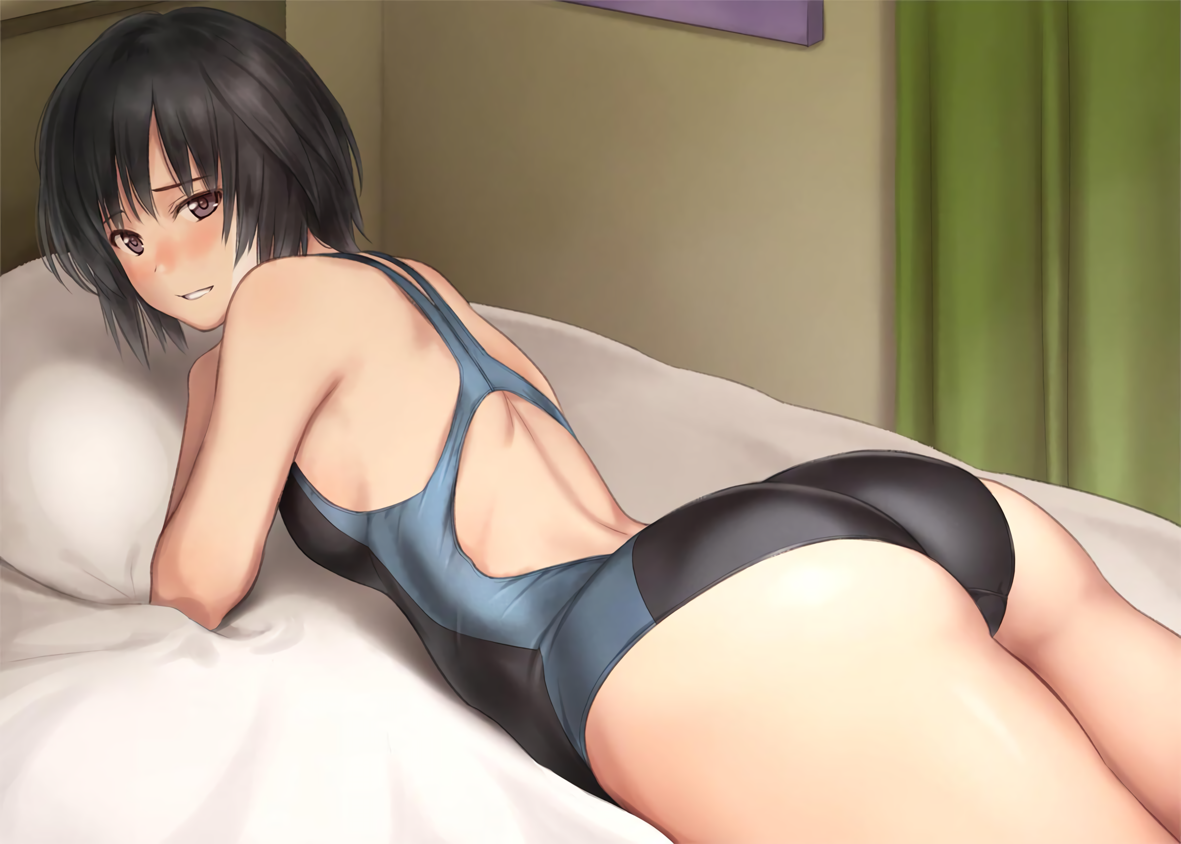 amagami ass nanasaki_ai serizawa_(serizawaroom) swimsuits