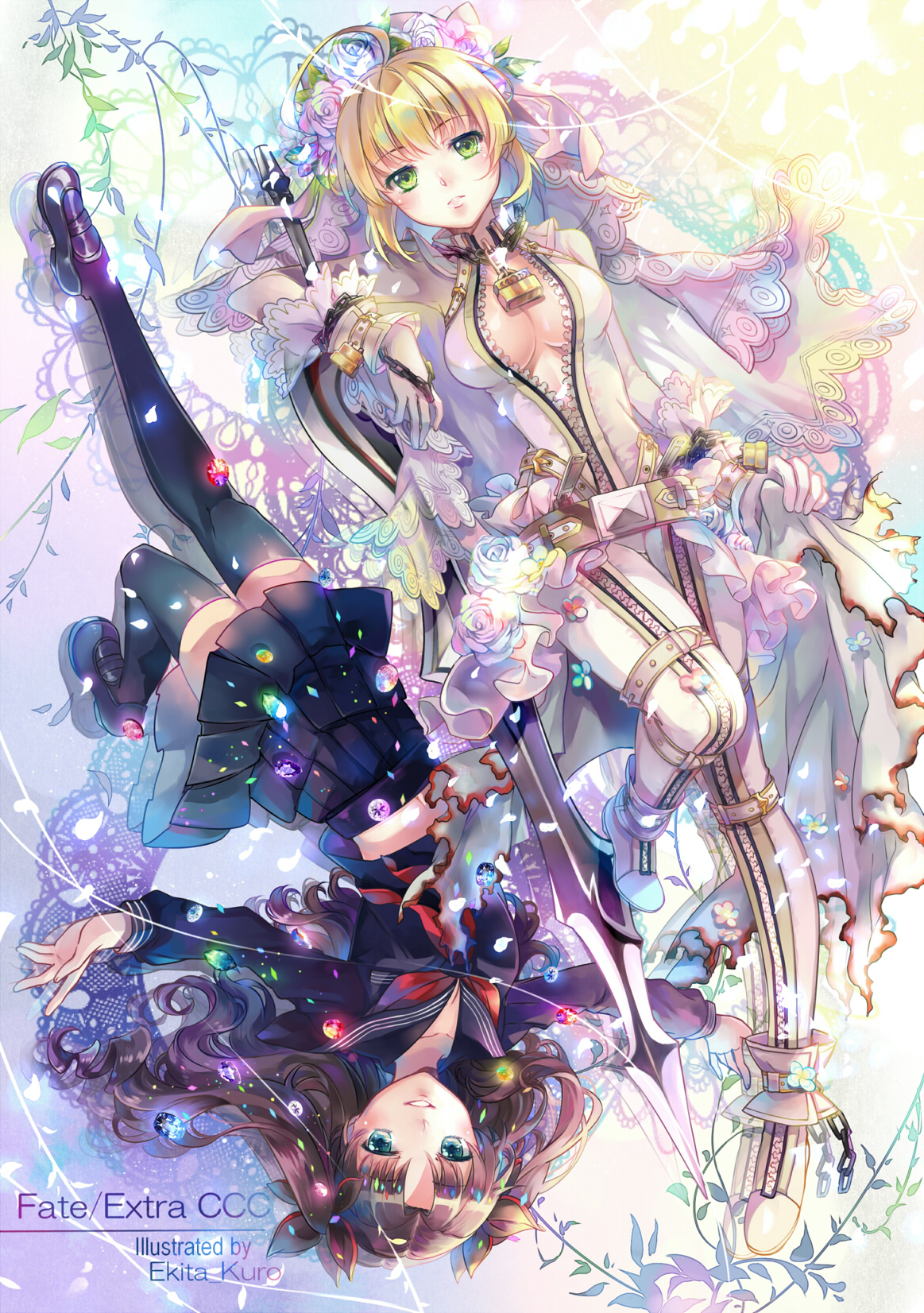 ekita xuan fate/extra fate/extra ccc fate/stay night saber bride saber ...