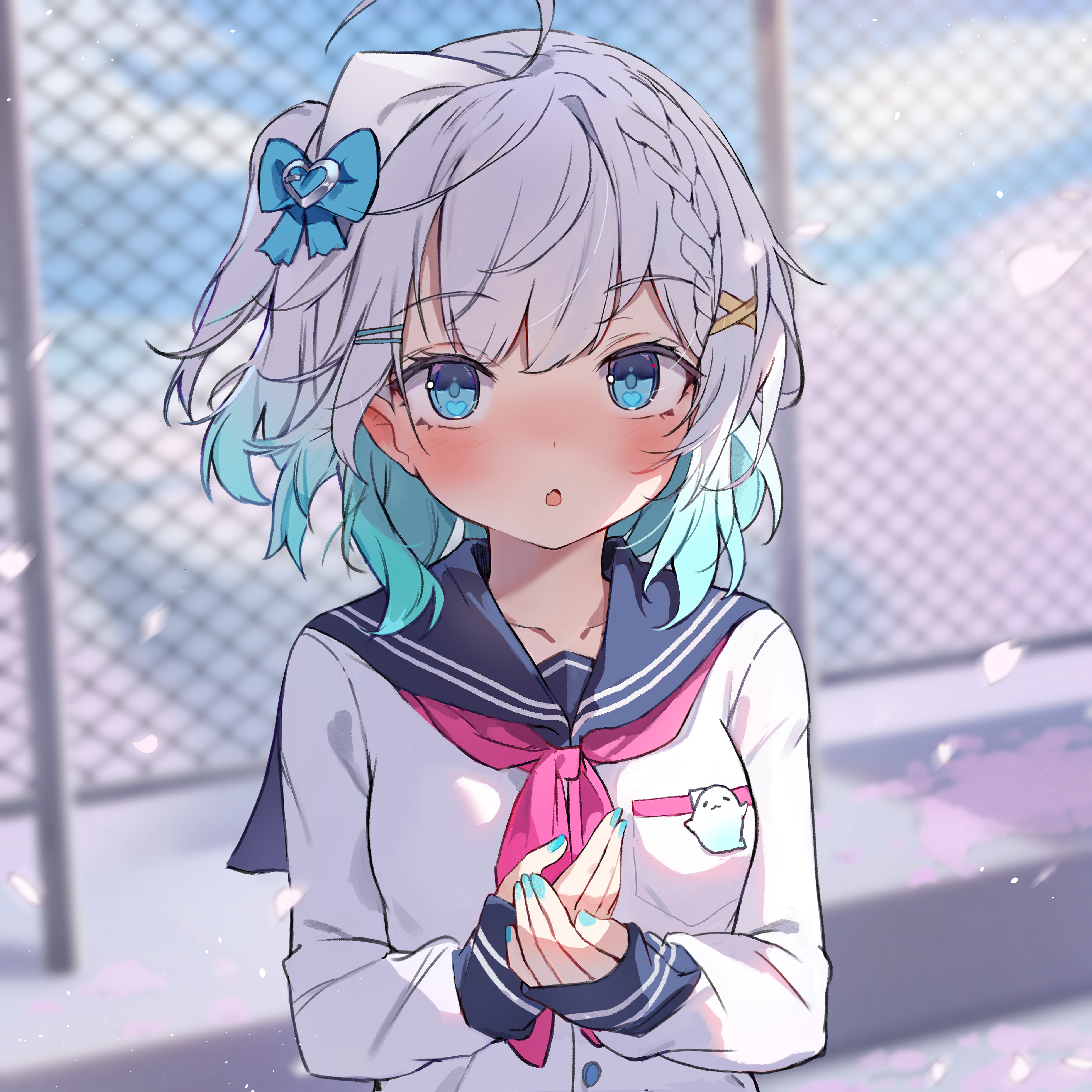 indie_virtual_youtuber mint_fantome orobou seifuku