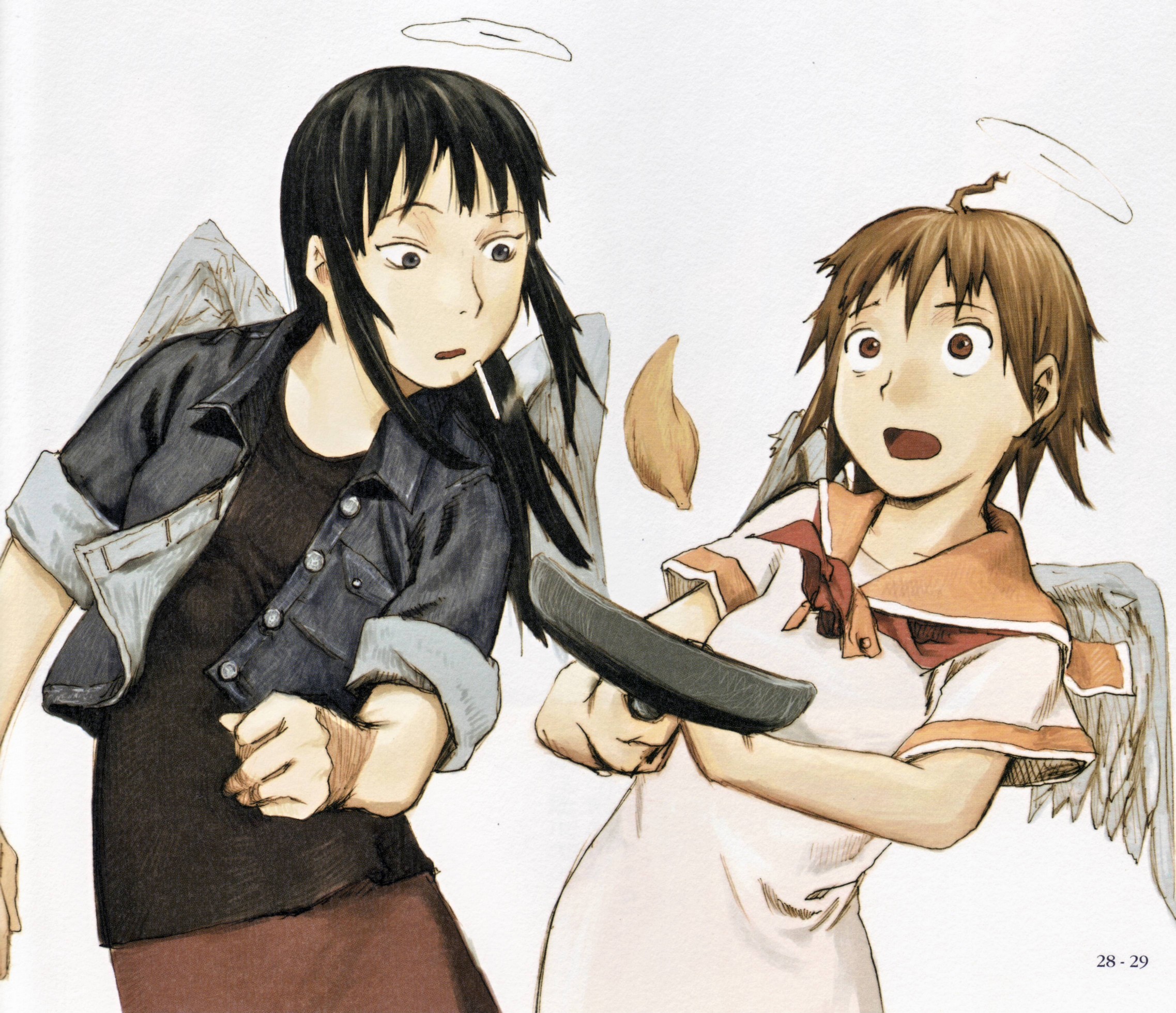 abe yoshitoshi haibane renmei rakka reki (haibane renmei) wings ...