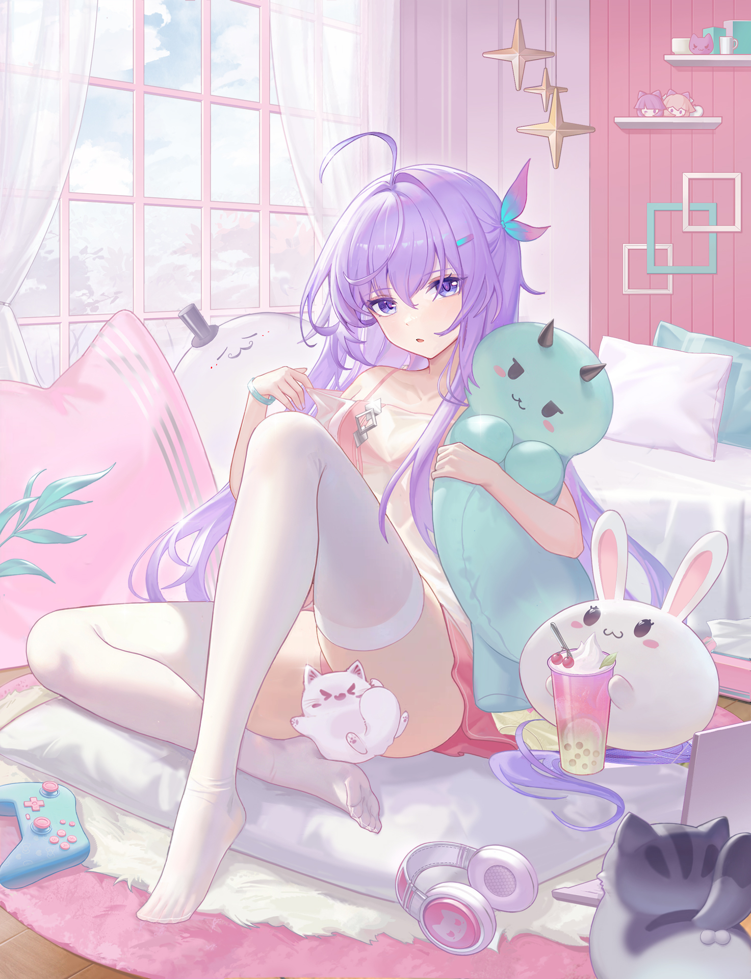 pantsu skirt_lift thighhighs yizhibao
