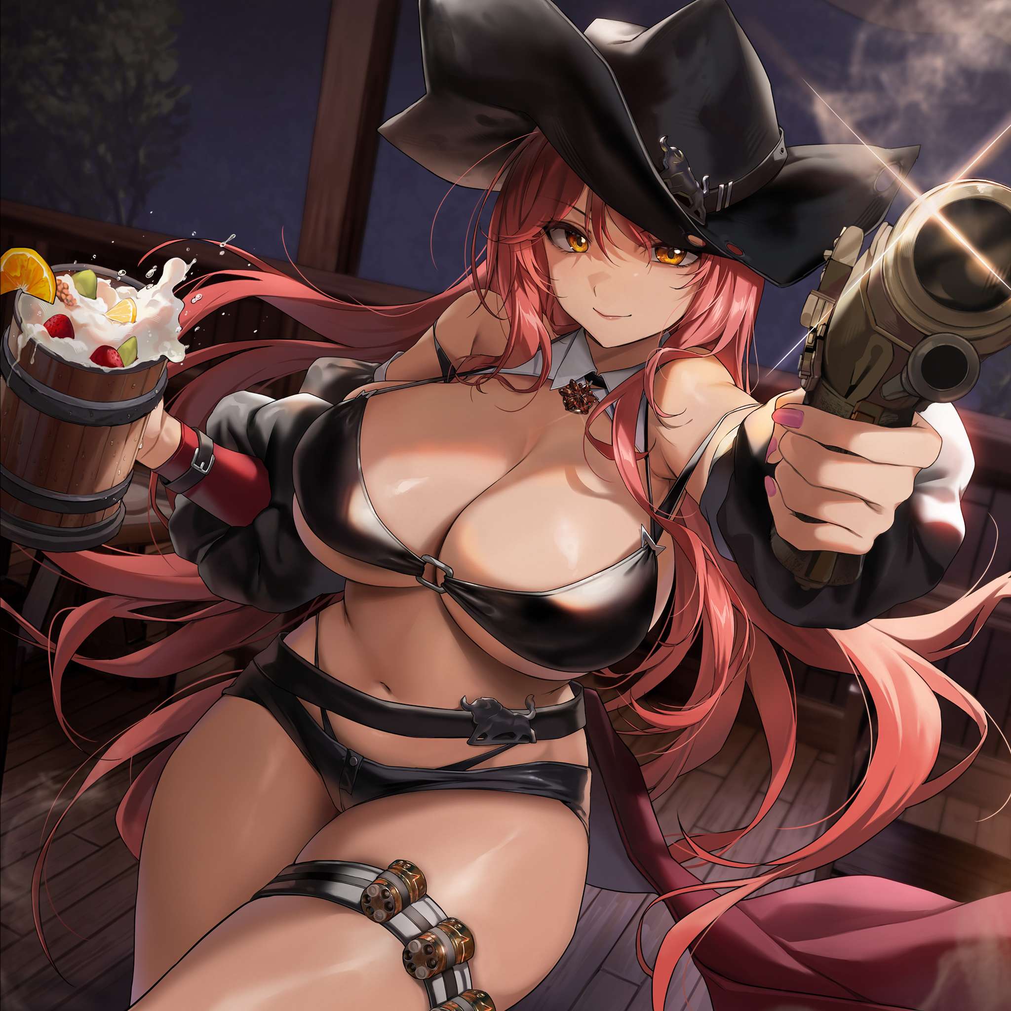 bikini garter gijang goddess_of_victory:_nikke gun swimsuits volume_(nikke)