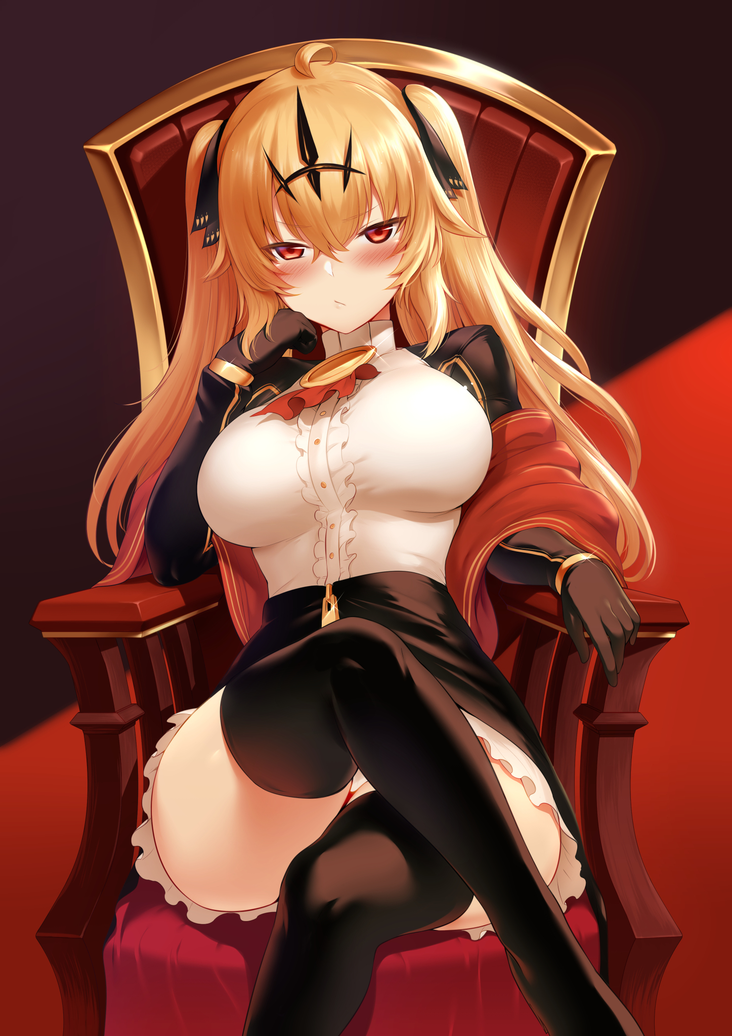 m-da s-tarou black rock shooter chariot thighhighs | 538457 | yande.re